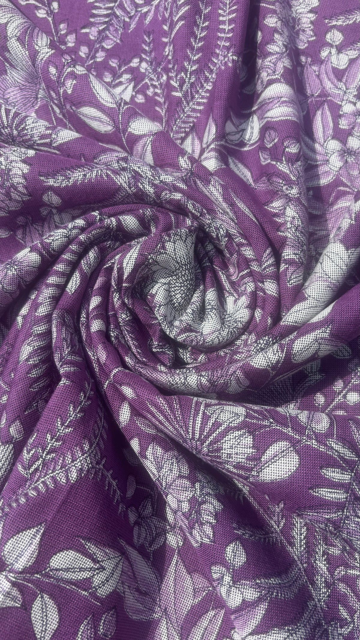 Purple Floral Spun Fabric Sterling House