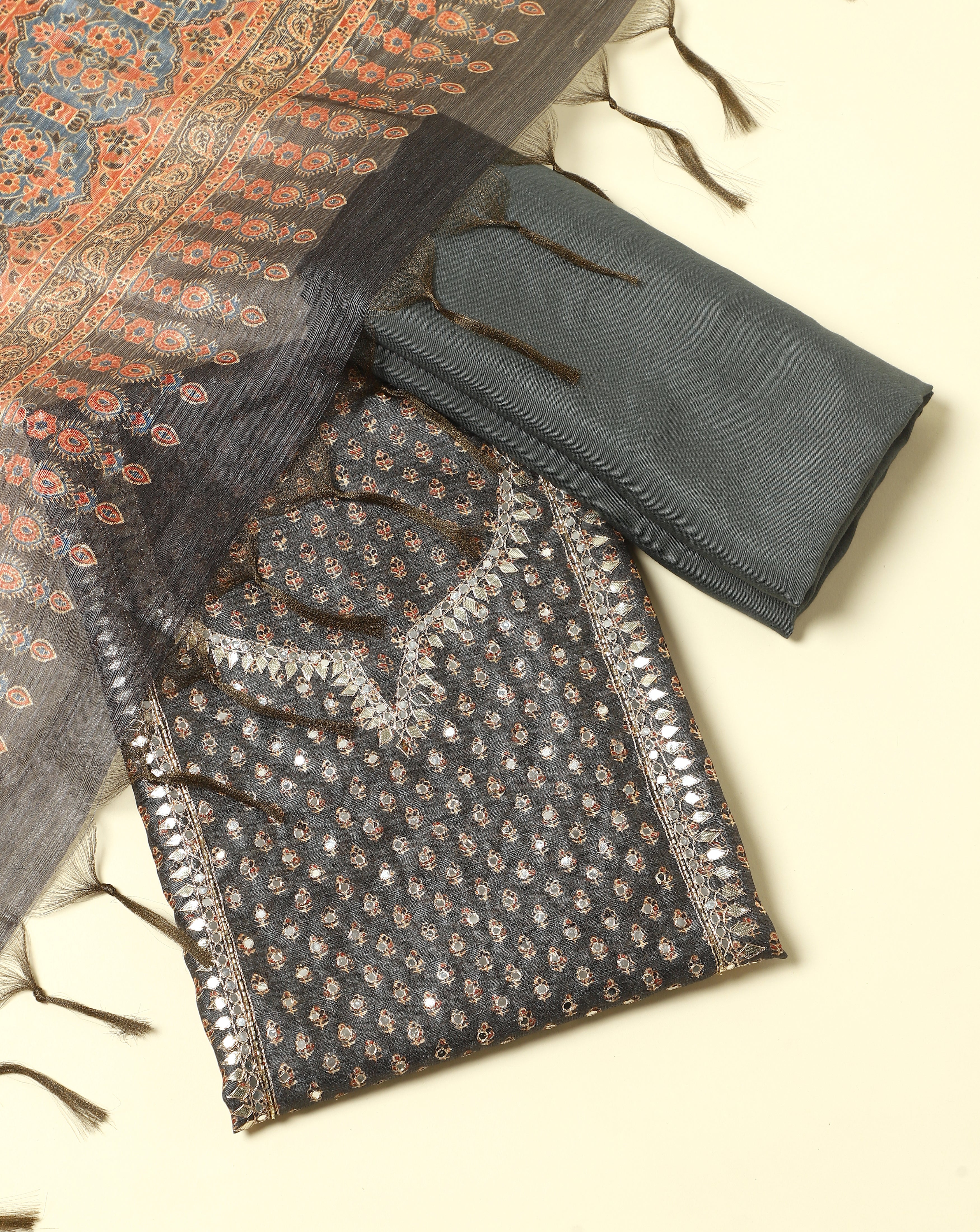 Anokhi Chanderi Suit Set