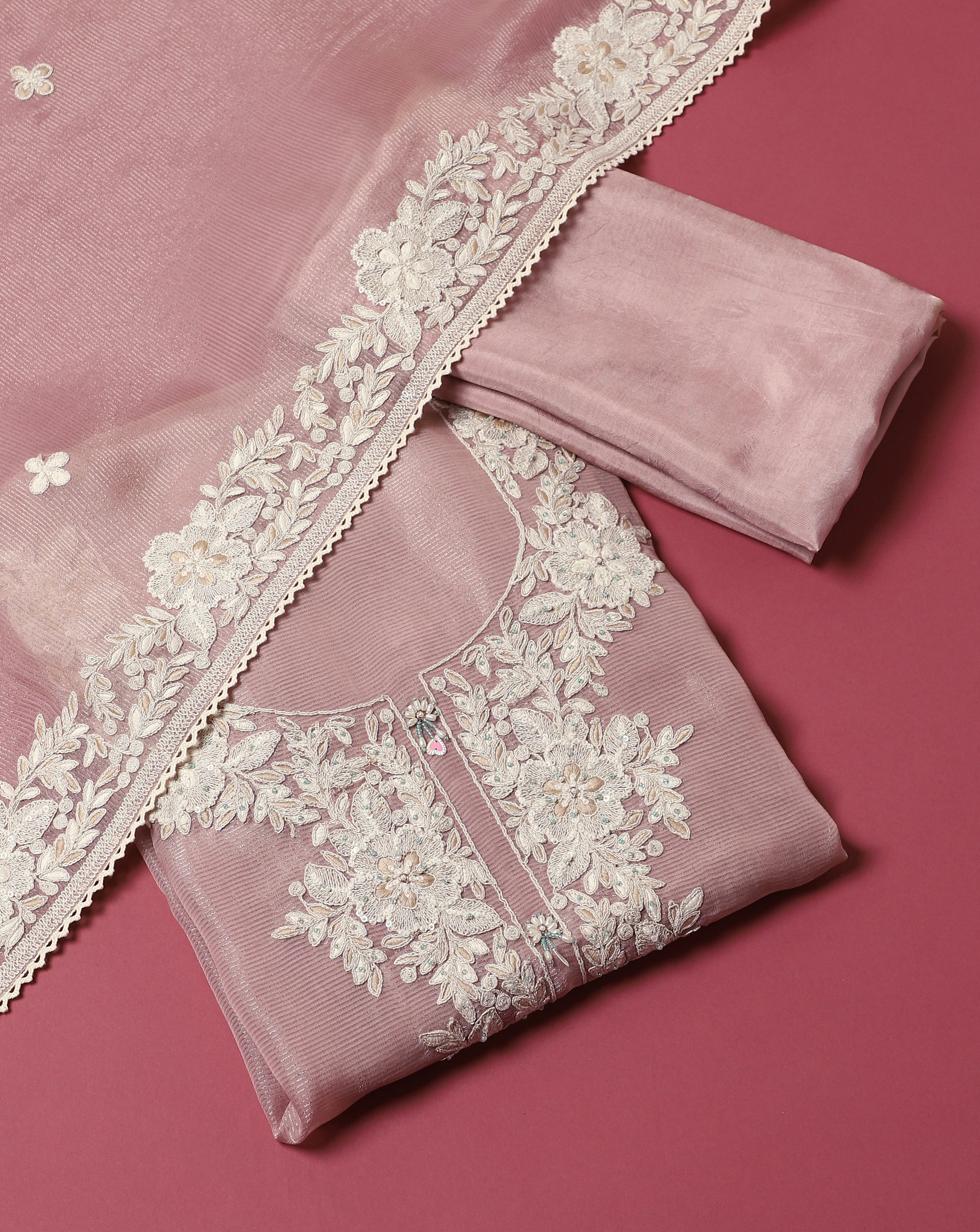 Luxe Kota Shimmer Silk Suit Set