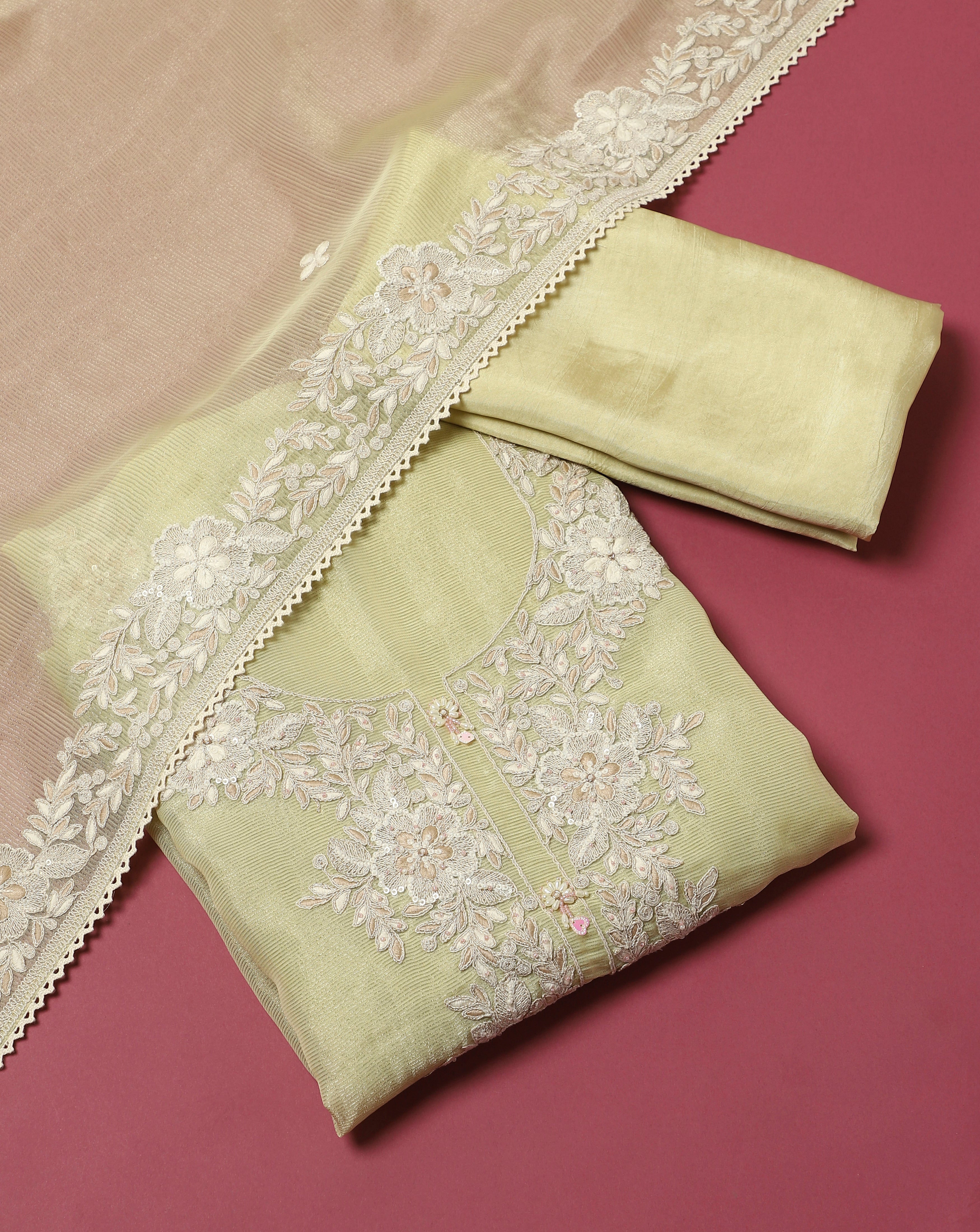 Luxe Kota Shimmer Silk Suit Set