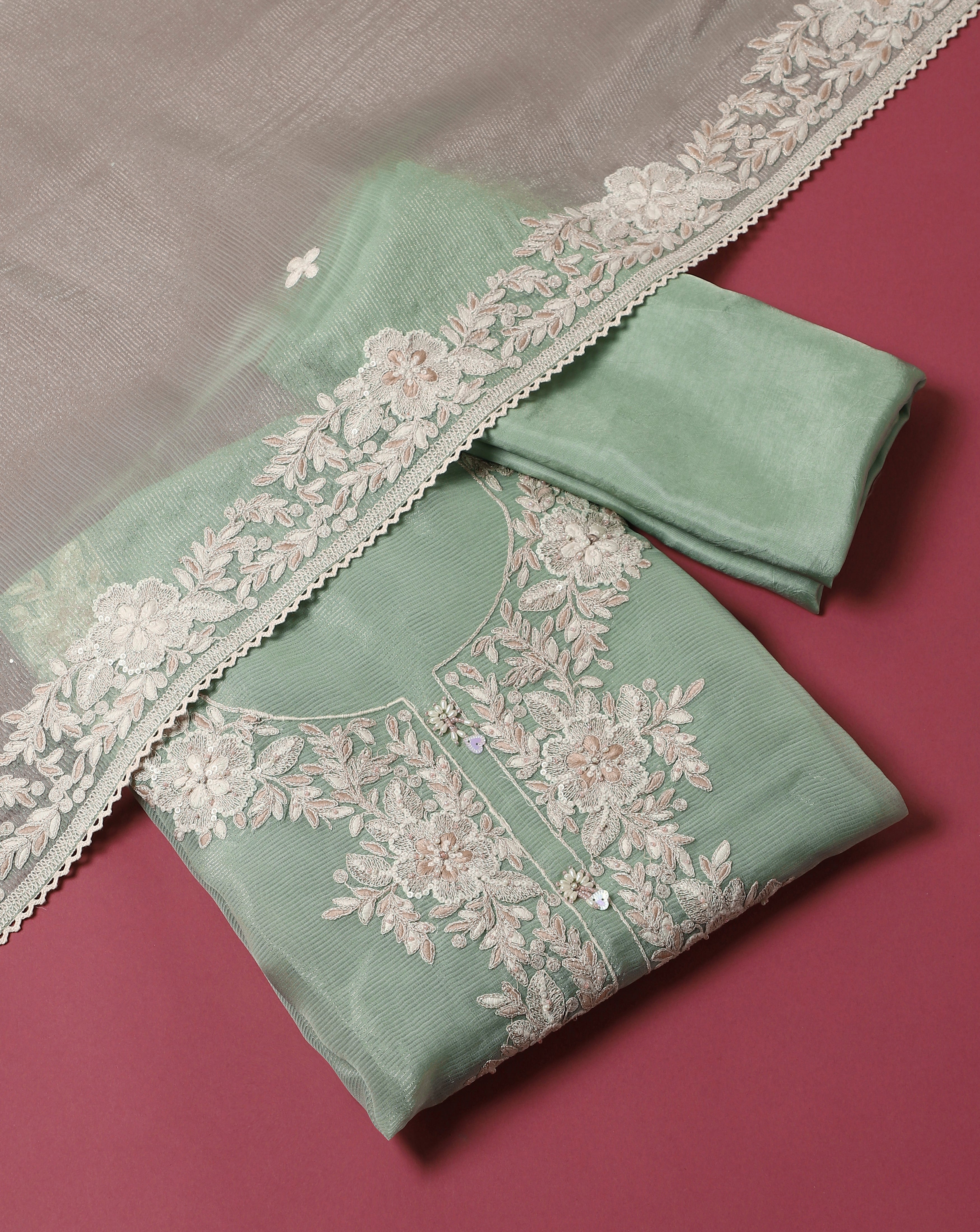 Luxe Kota Shimmer Silk Suit Set