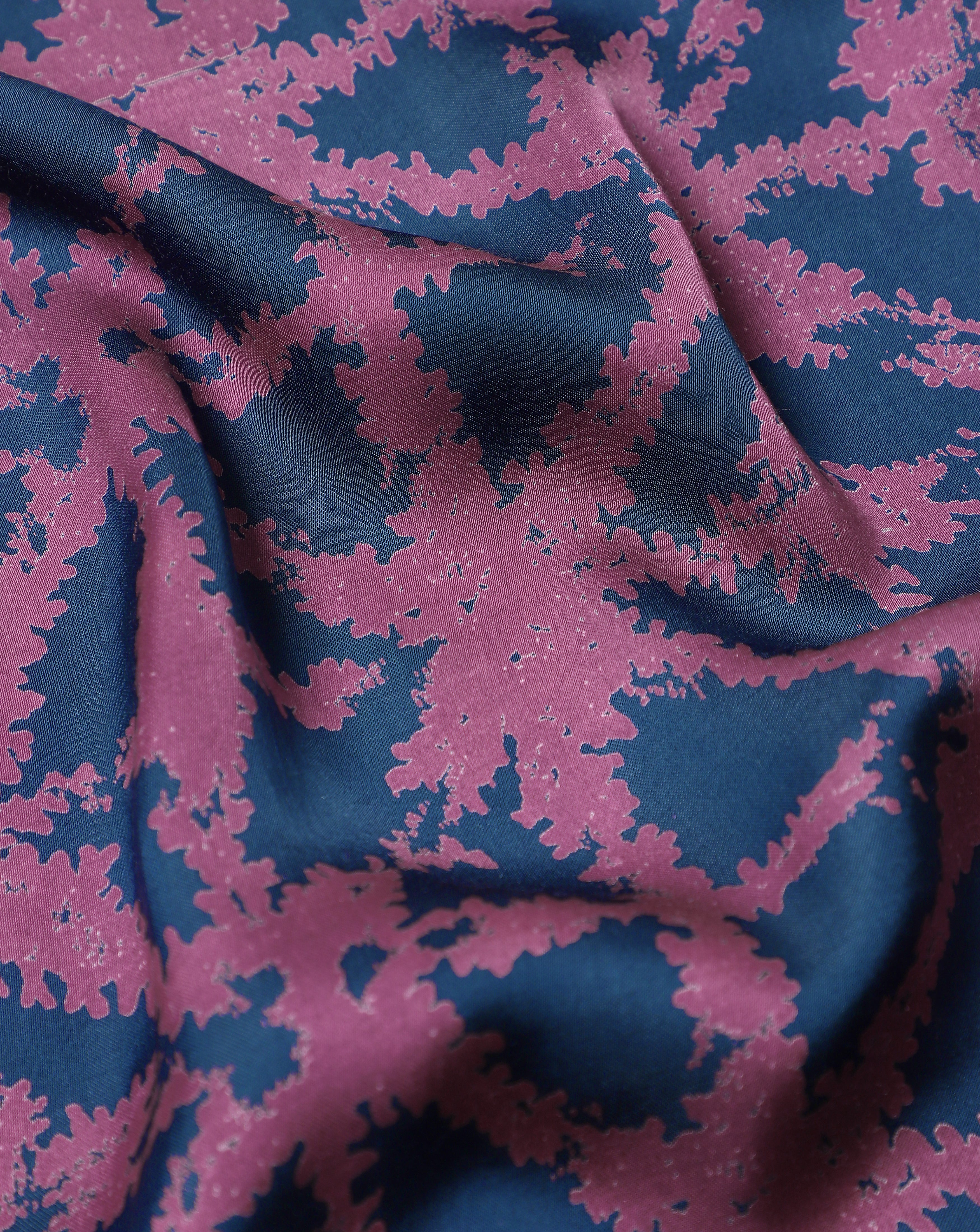 Roze Dual Colour Blend Satin Silk Fabric