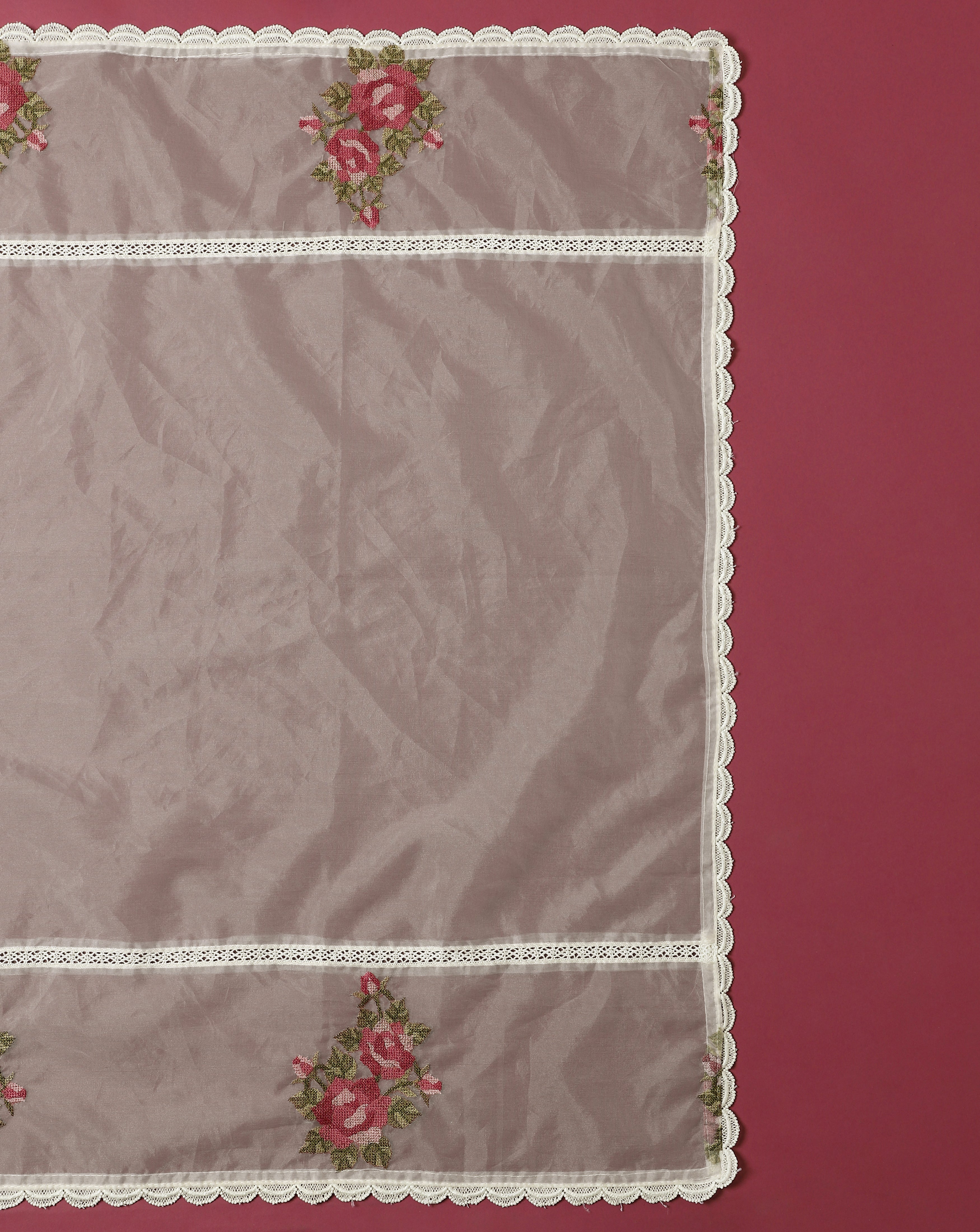 Luxe Cotton Silk Embroidered Suit set