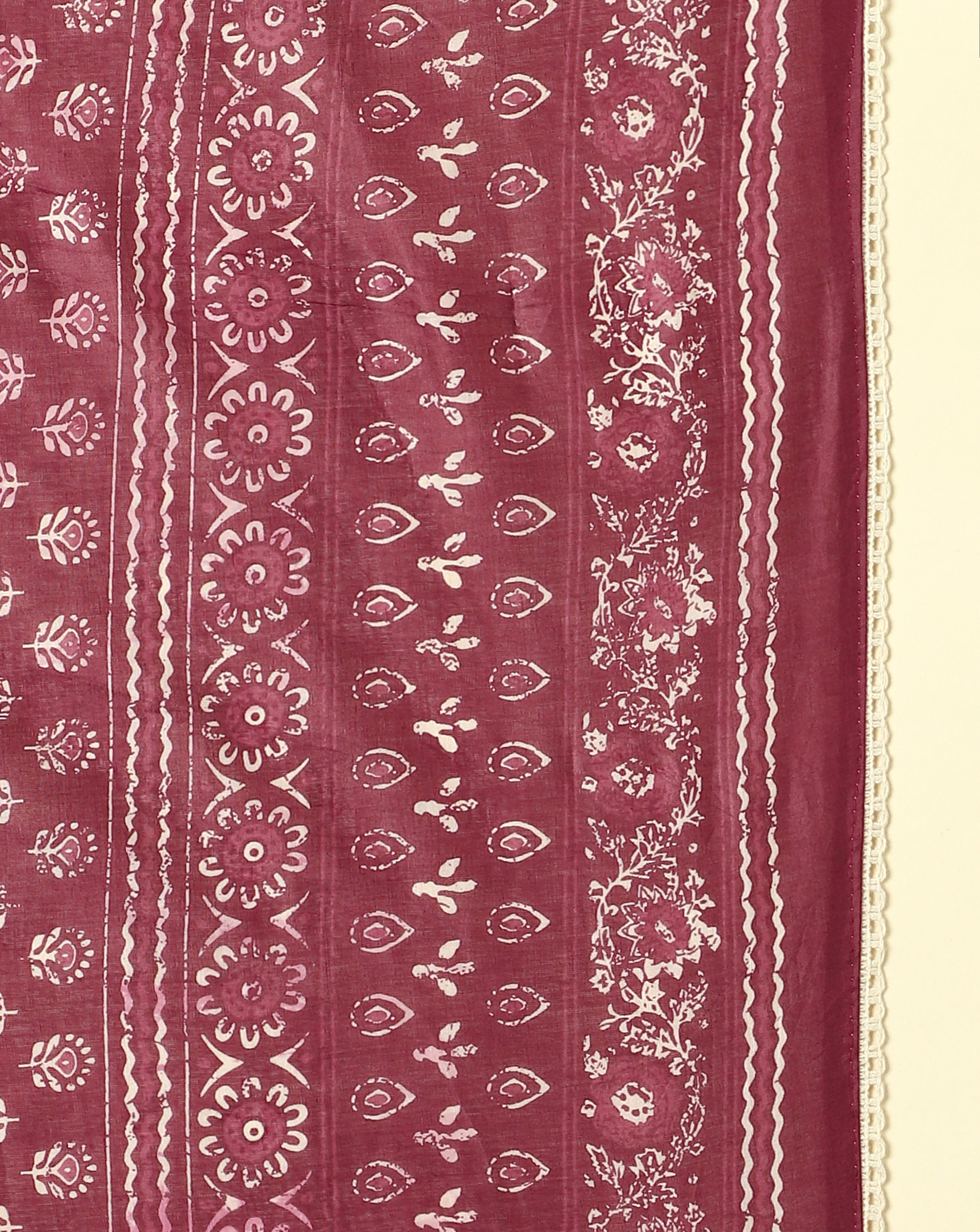 Roze Soft Cotton Printed Suit Set