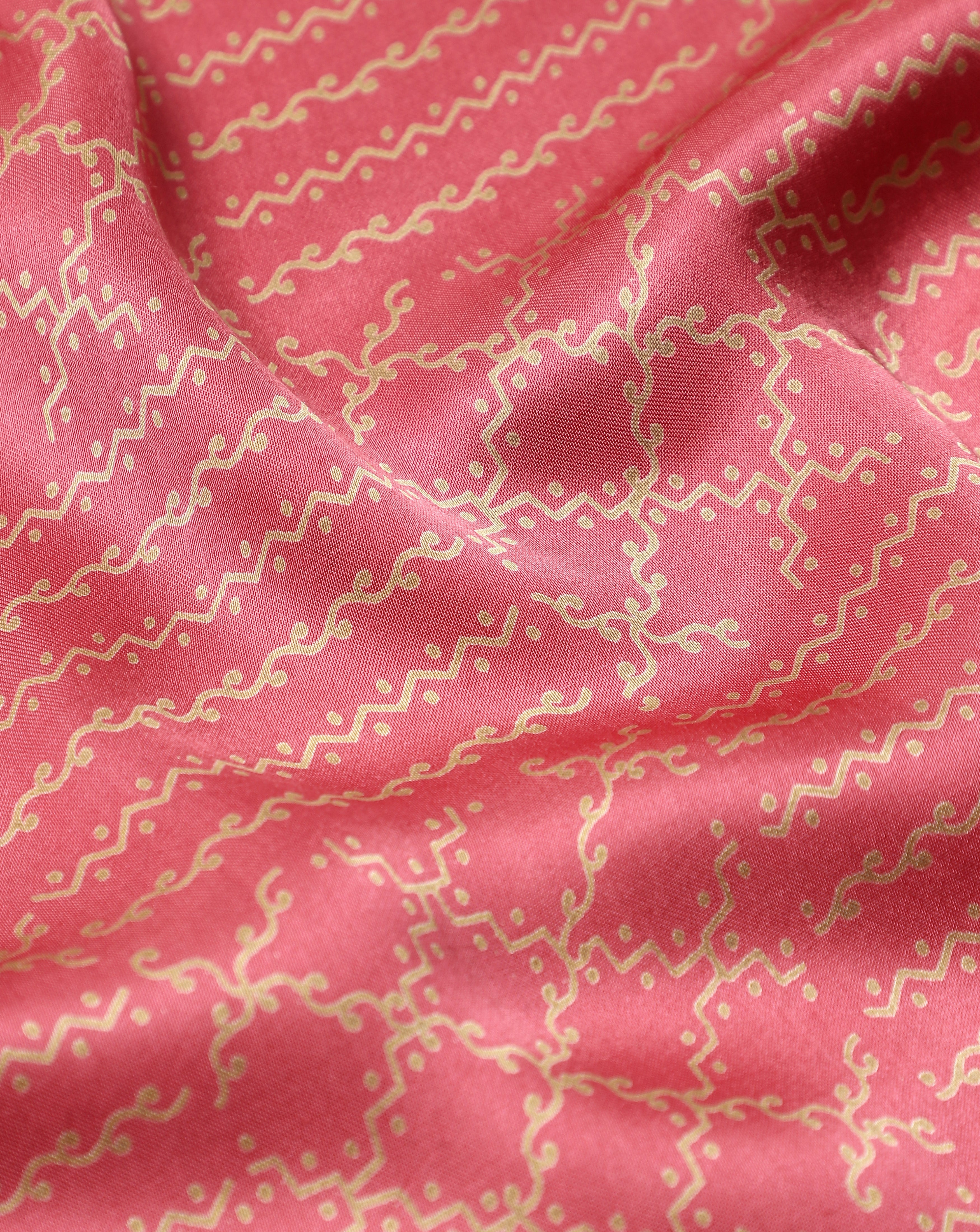 Roze Pink Satin Silk Fabric