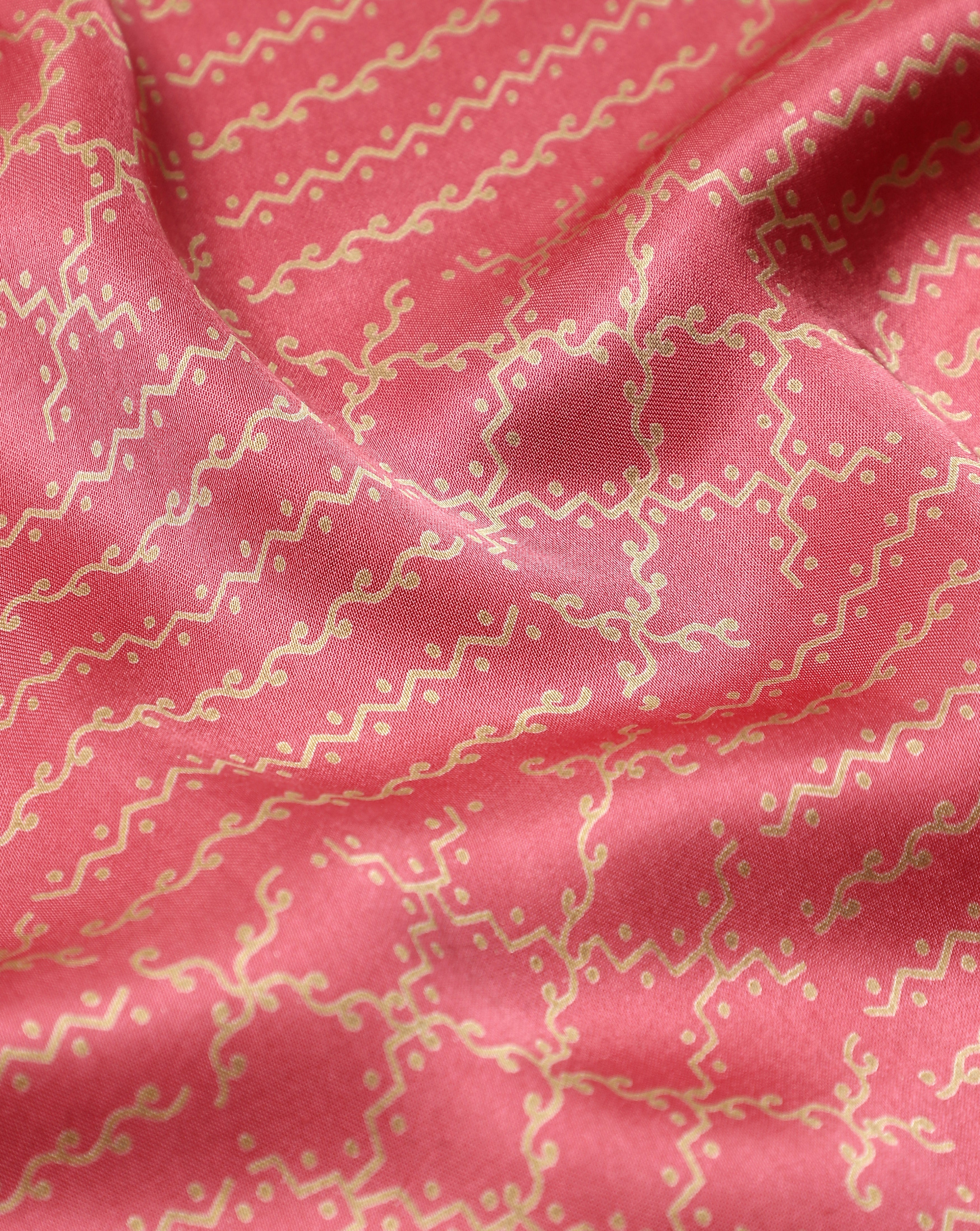 Roze Pink Satin Silk Fabric Sterling House