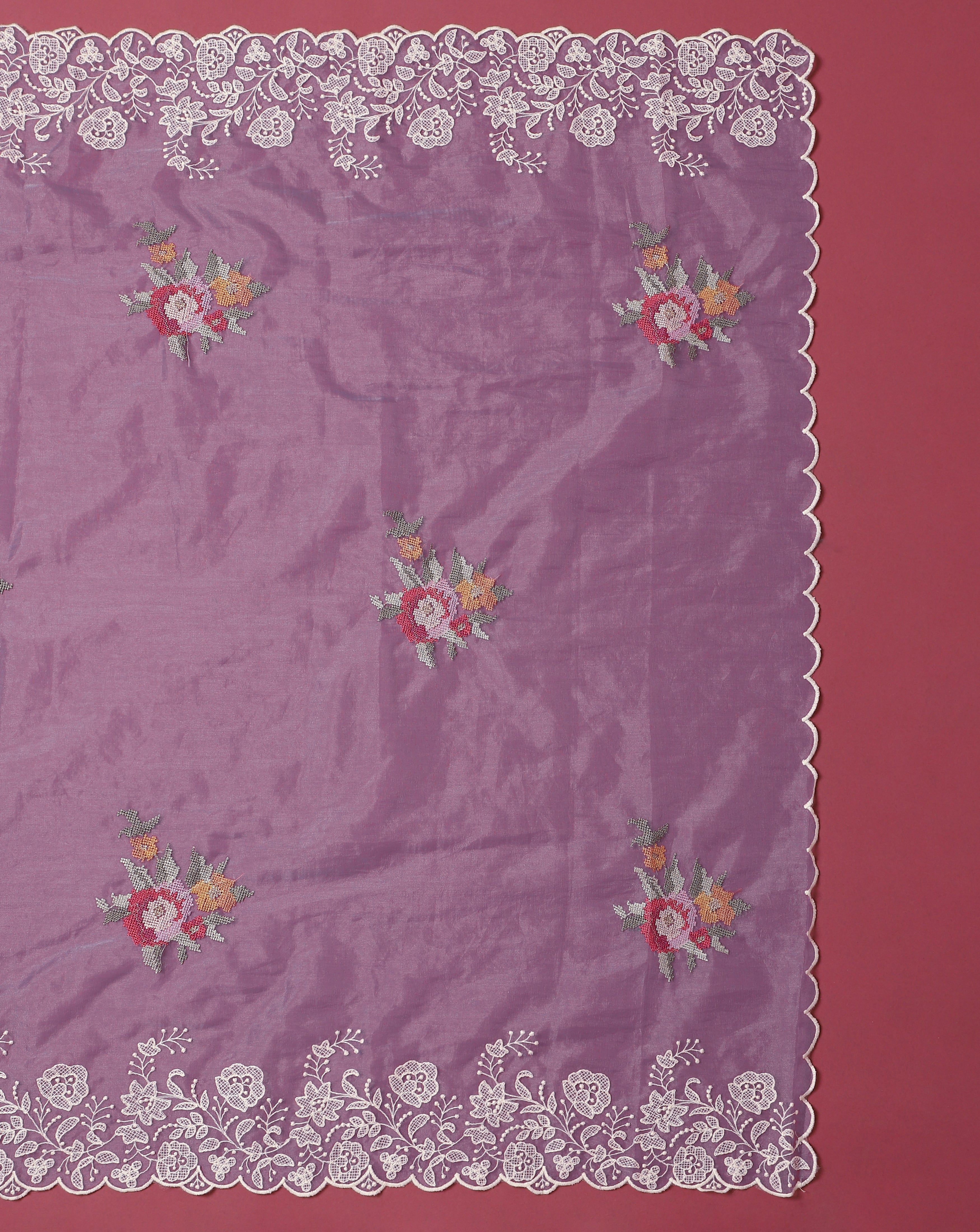 Anokhi Kota Cotton Embroidered Suit Set