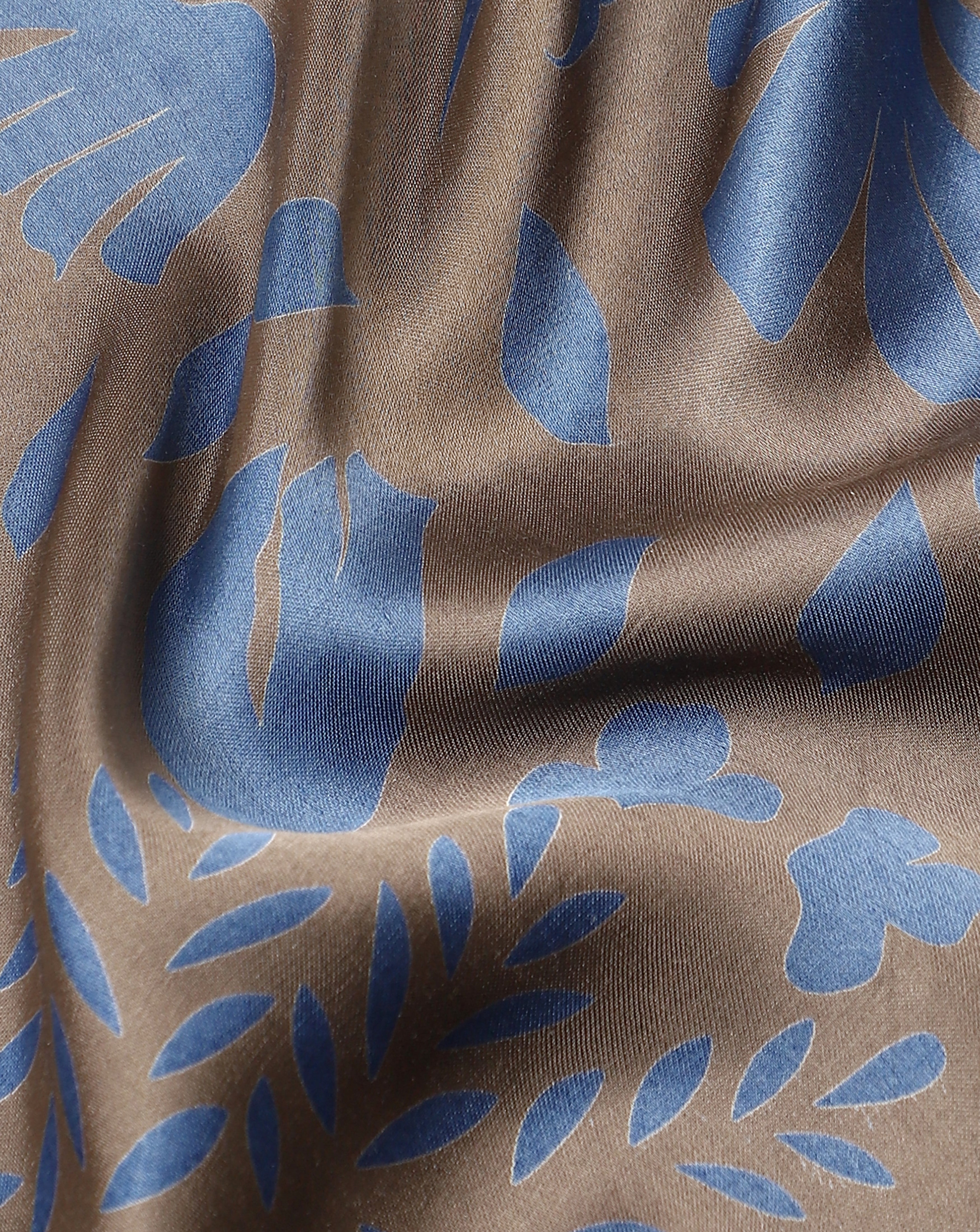 Roze Grey Satin Silk Fabric