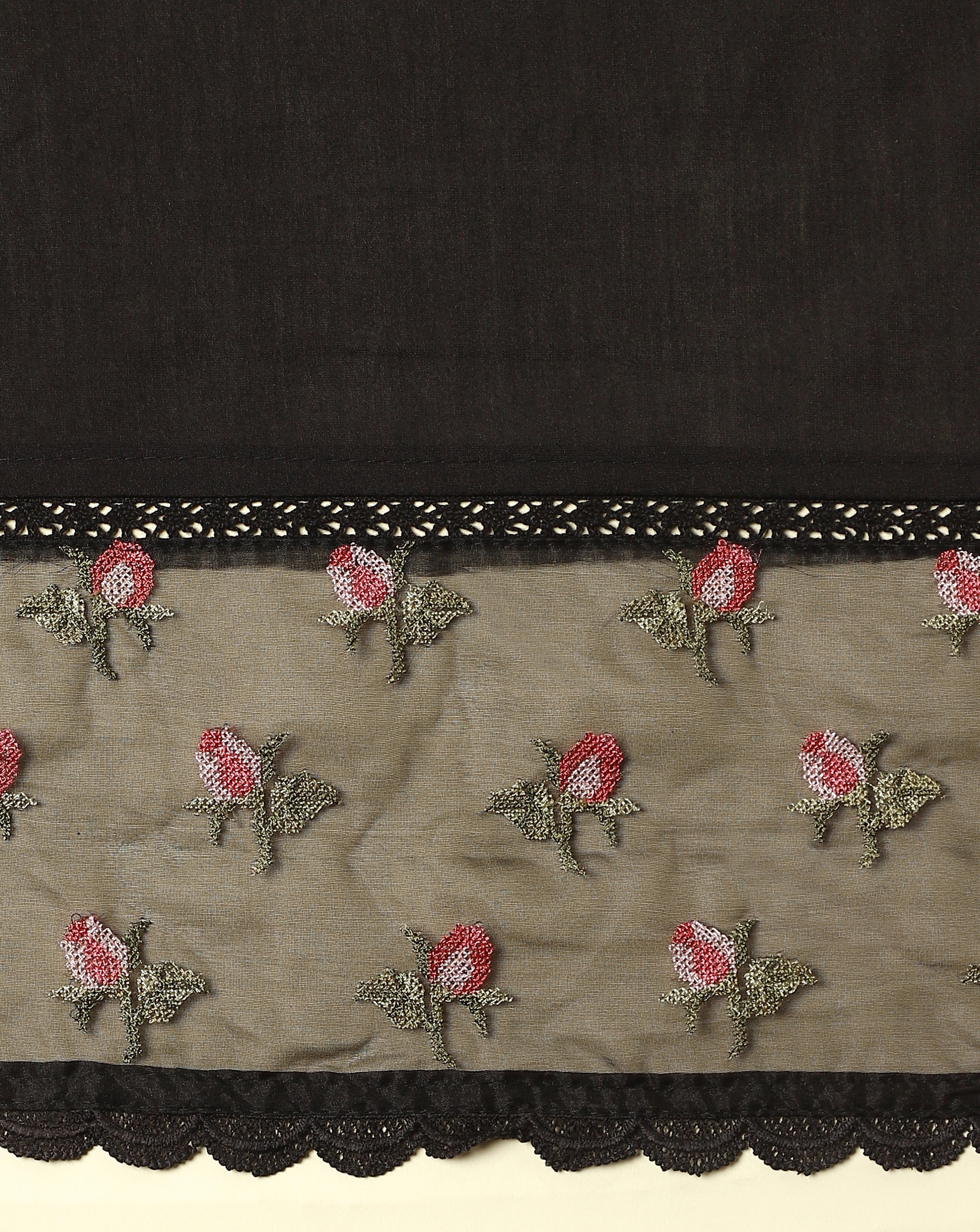 Luxe Cotton Silk Embroidered Suit set