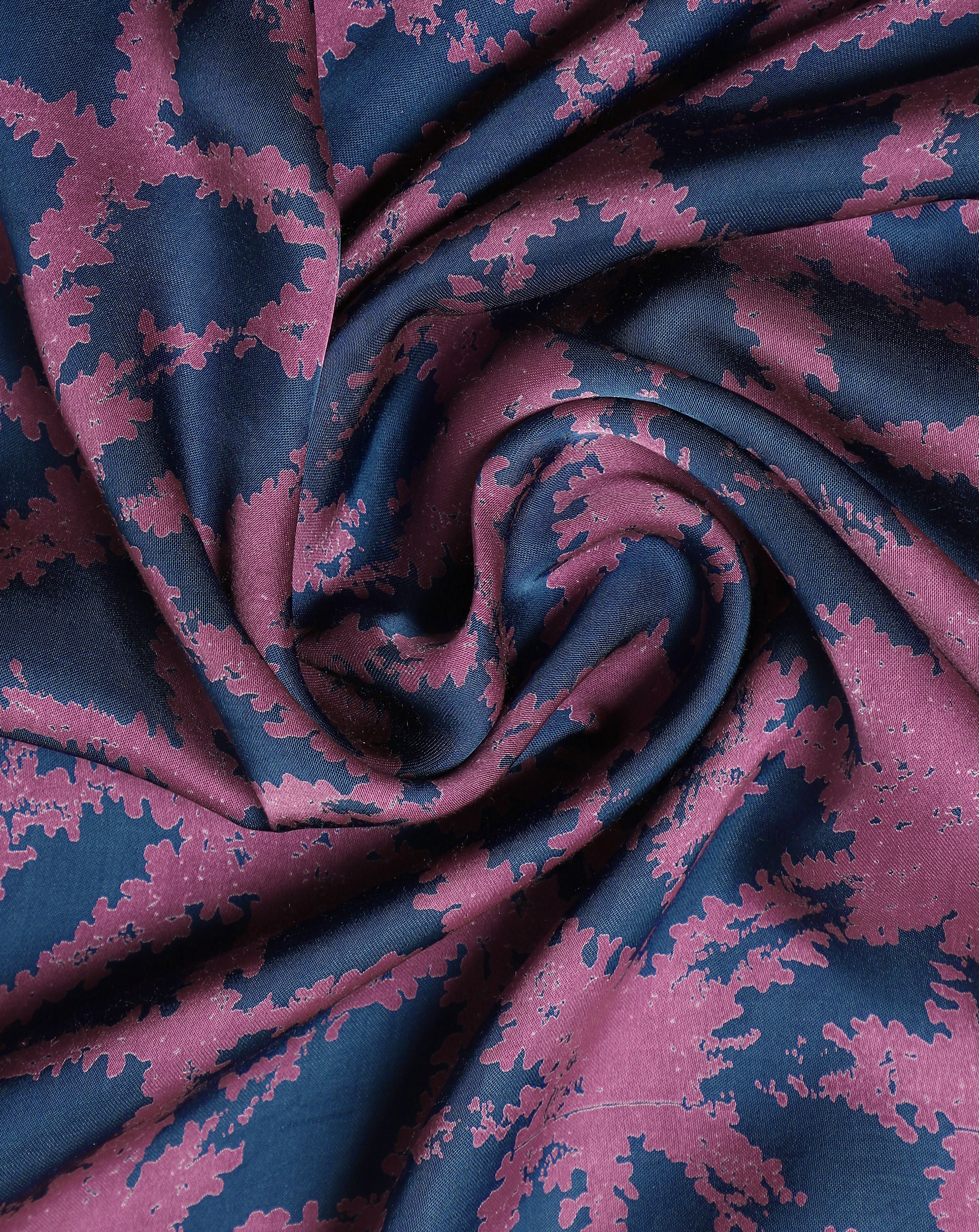 Roze Dual Colour Blend Satin Silk Fabric