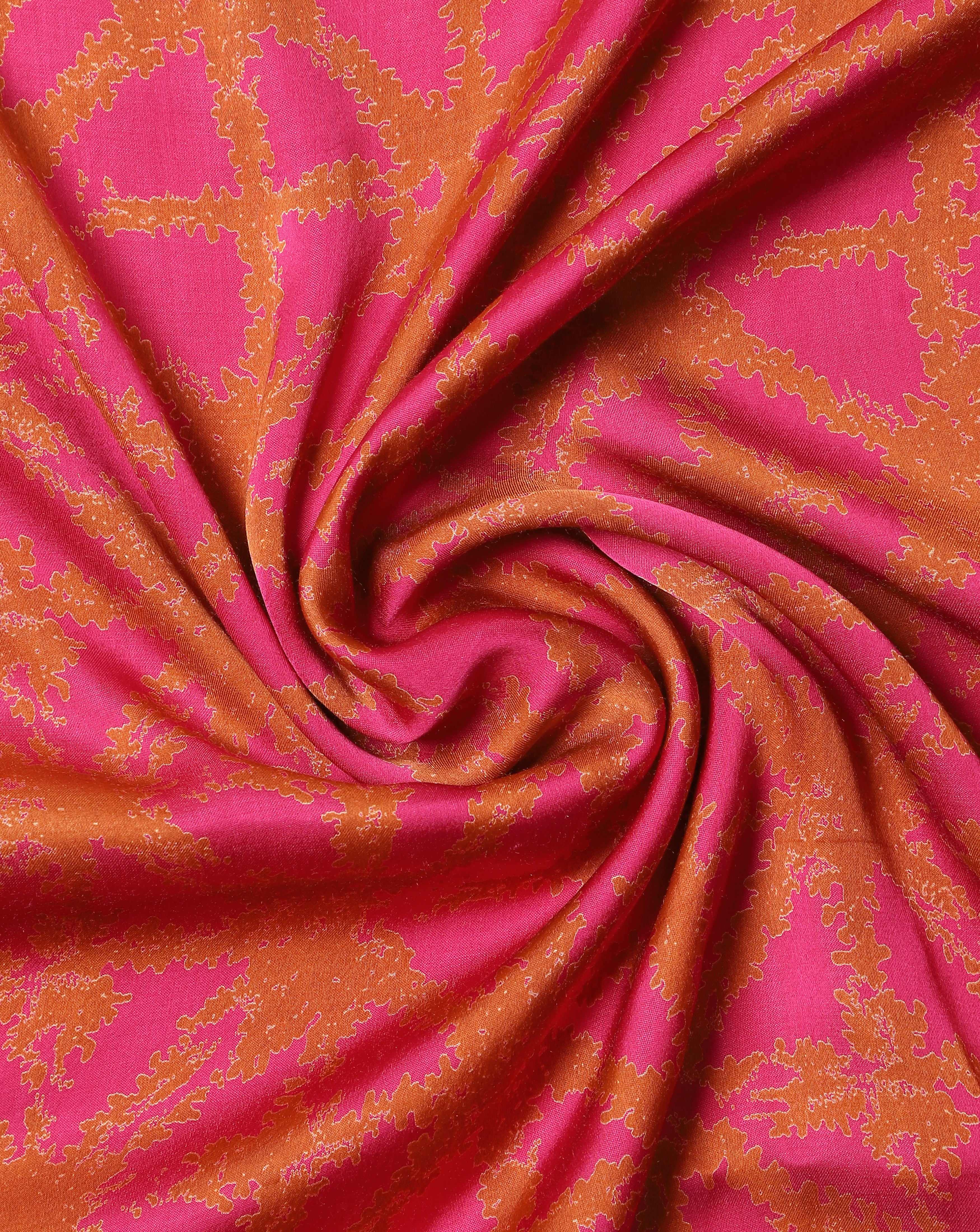 Roze Dual Colour Blend Satin Silk Fabric