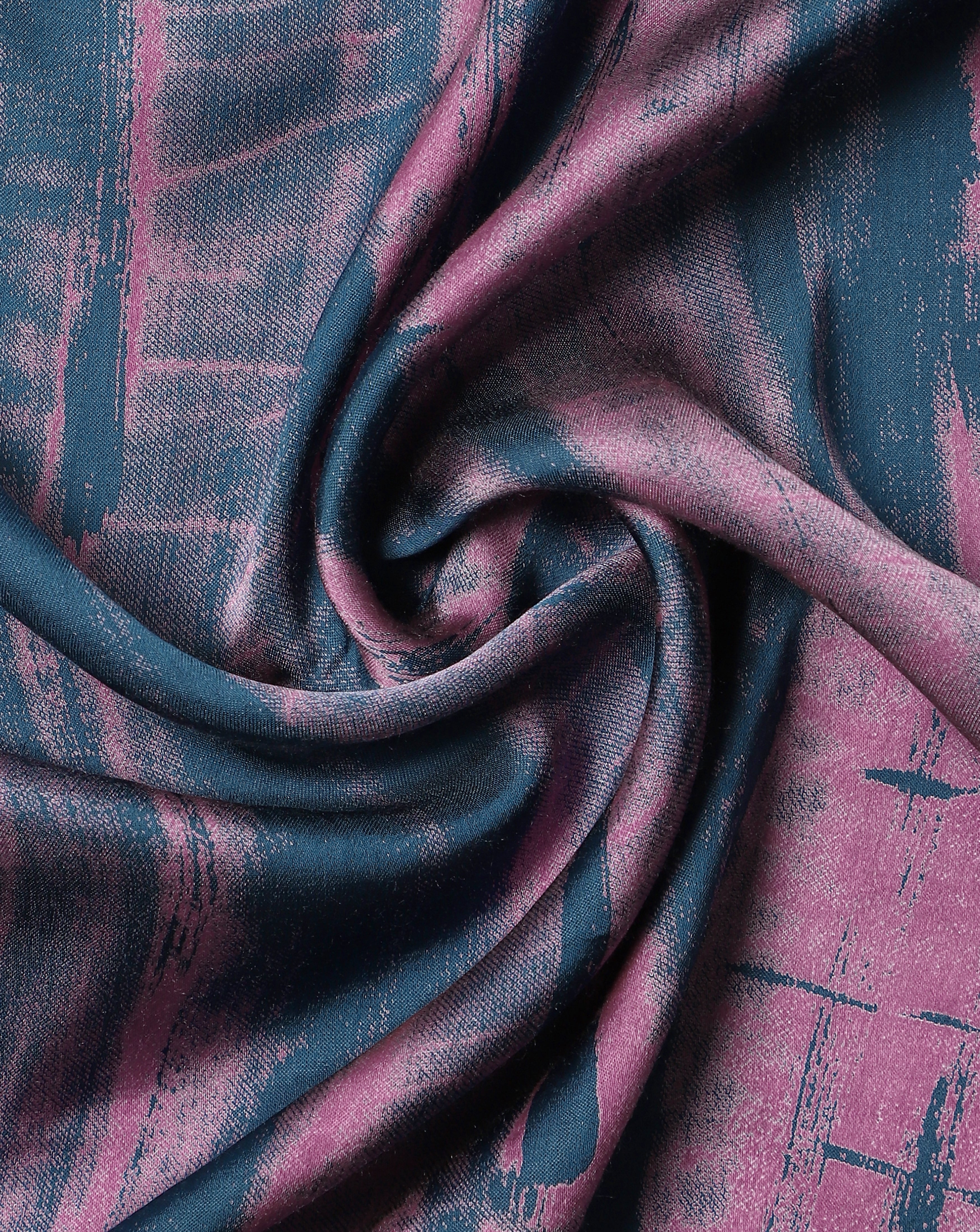 Roze Dual Colour Blend Satin Silk Fabric