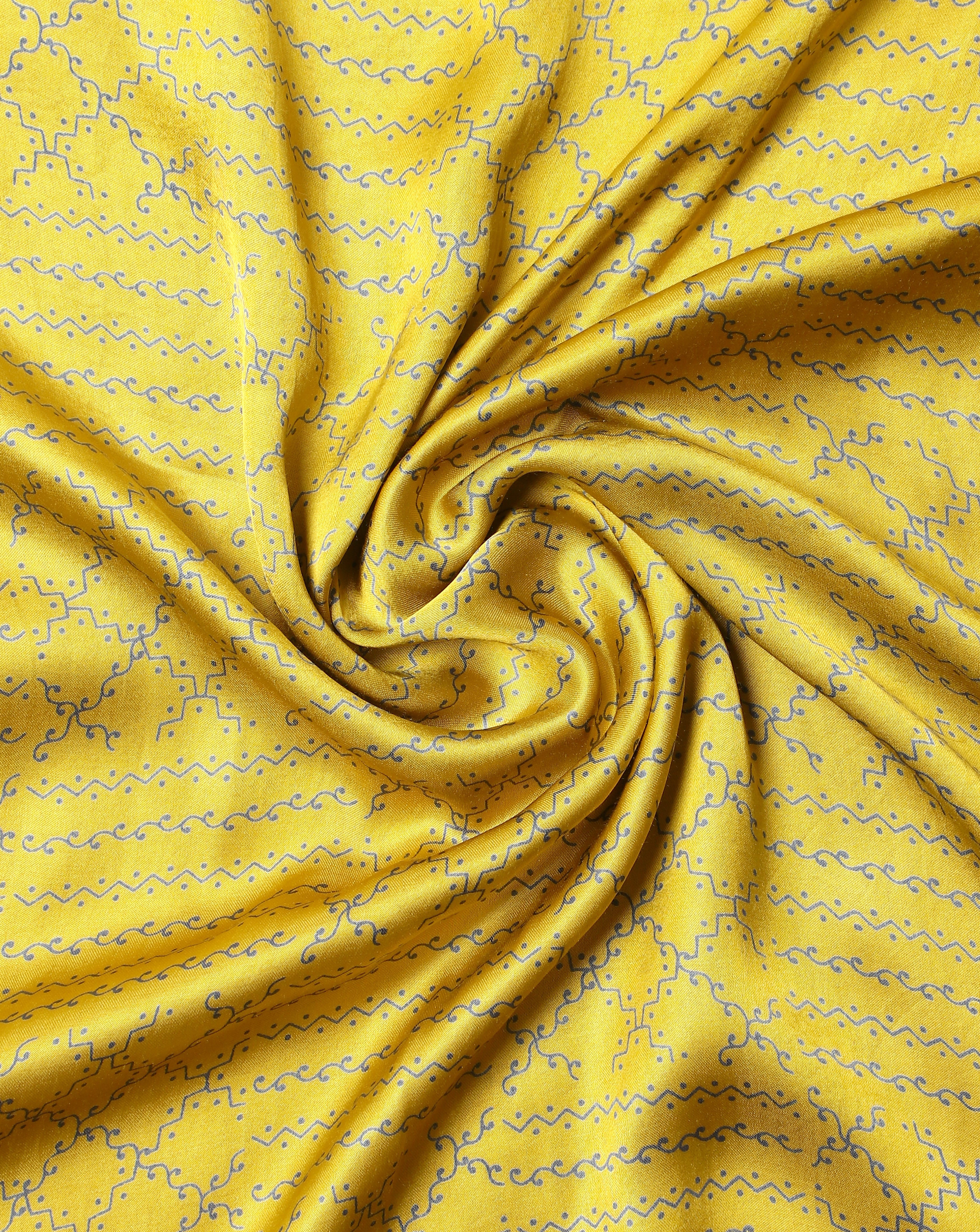 Roze Yellow Satin Silk Fabric Sterling House