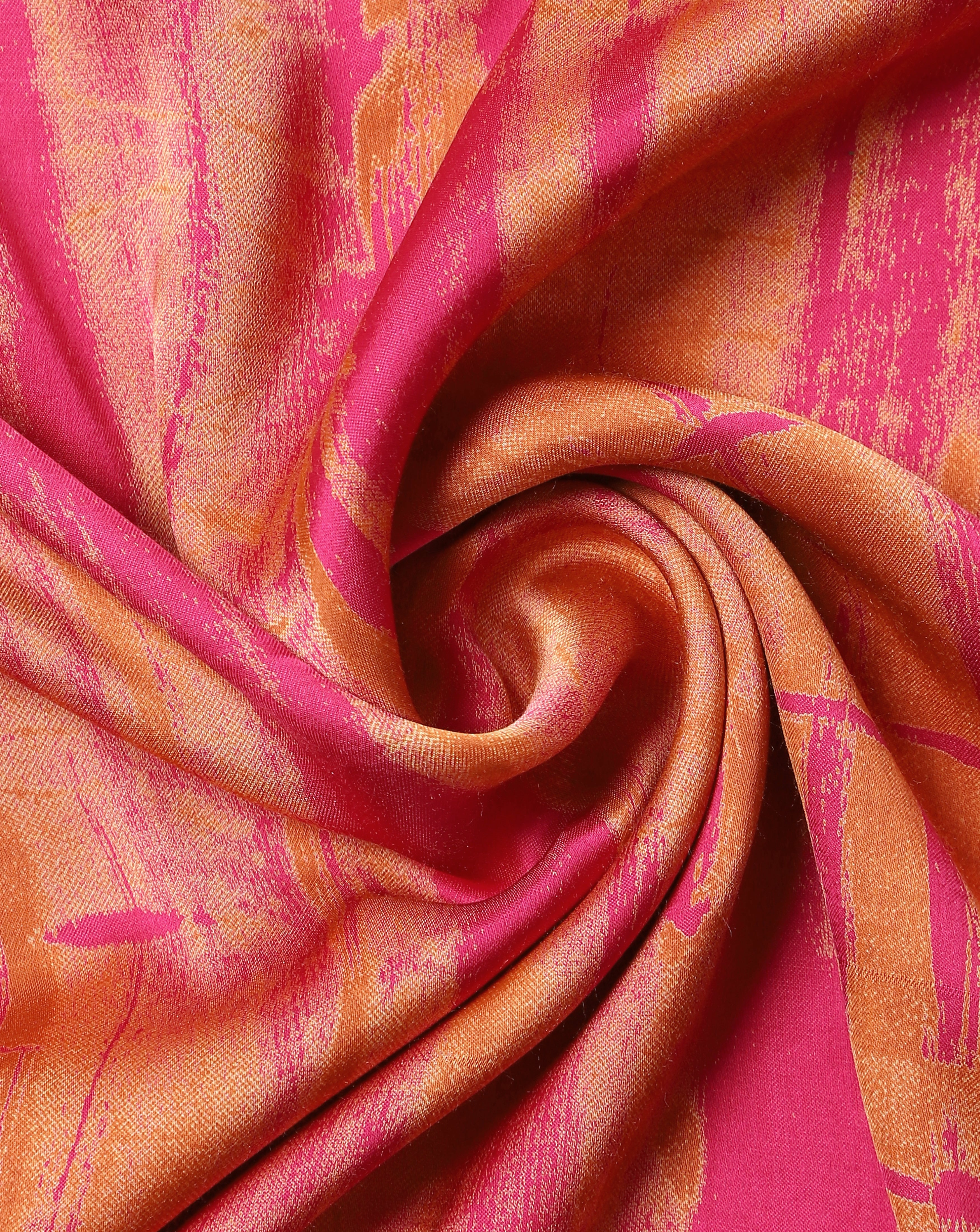 Roze Dual Colour Blend Satin Silk Fabric
