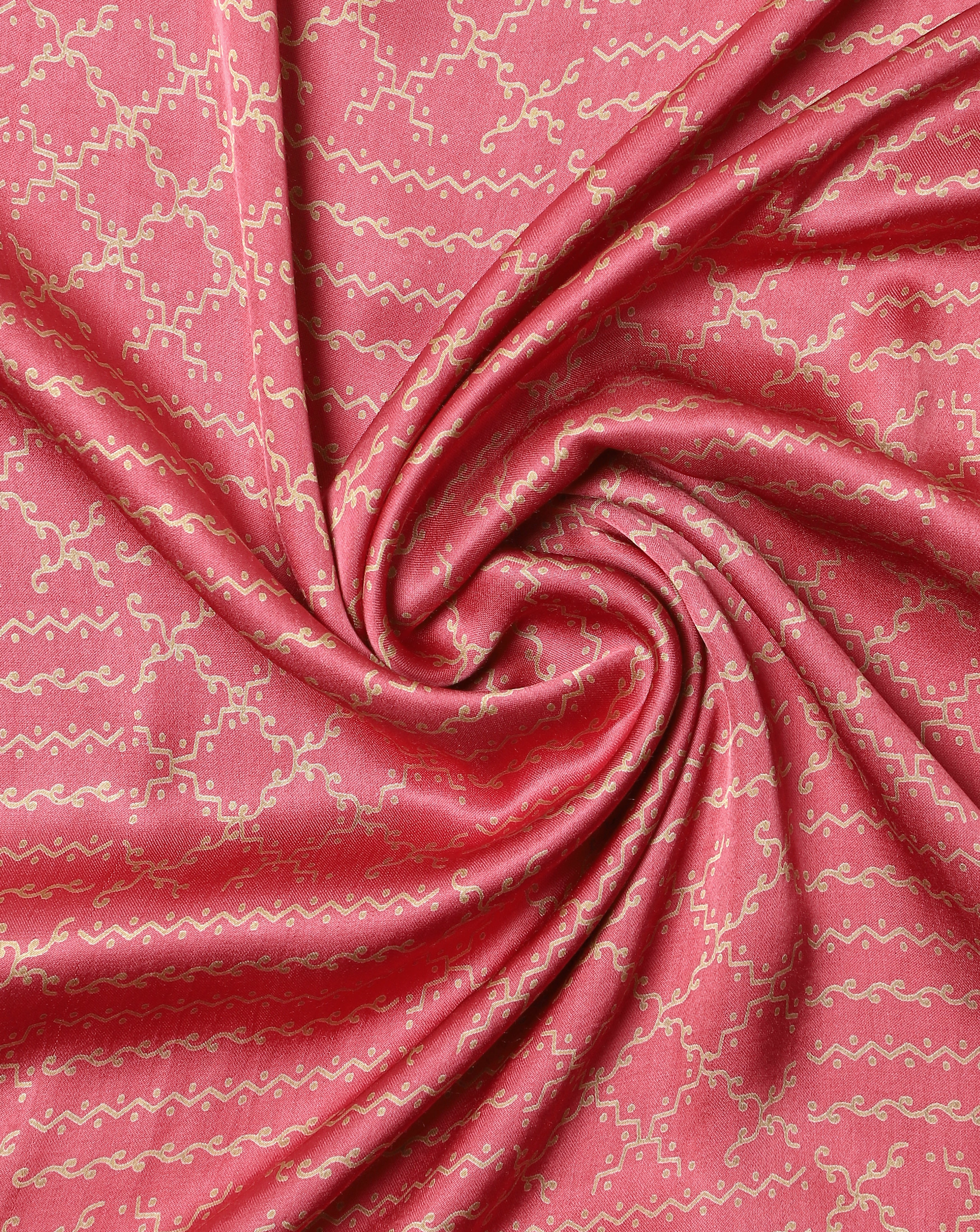 Roze Pink Satin Silk Fabric