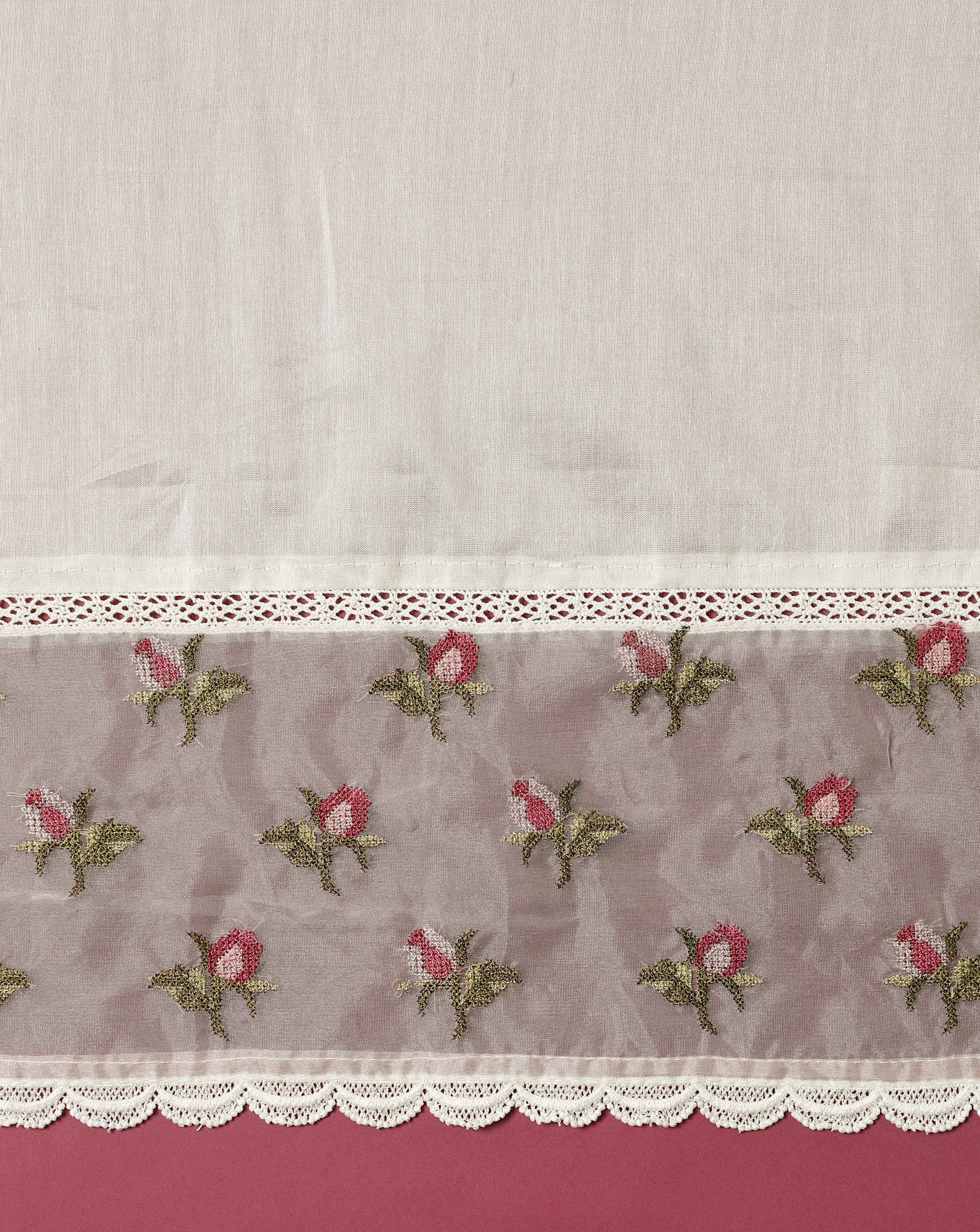 Luxe Cotton Silk Embroidered Suit set