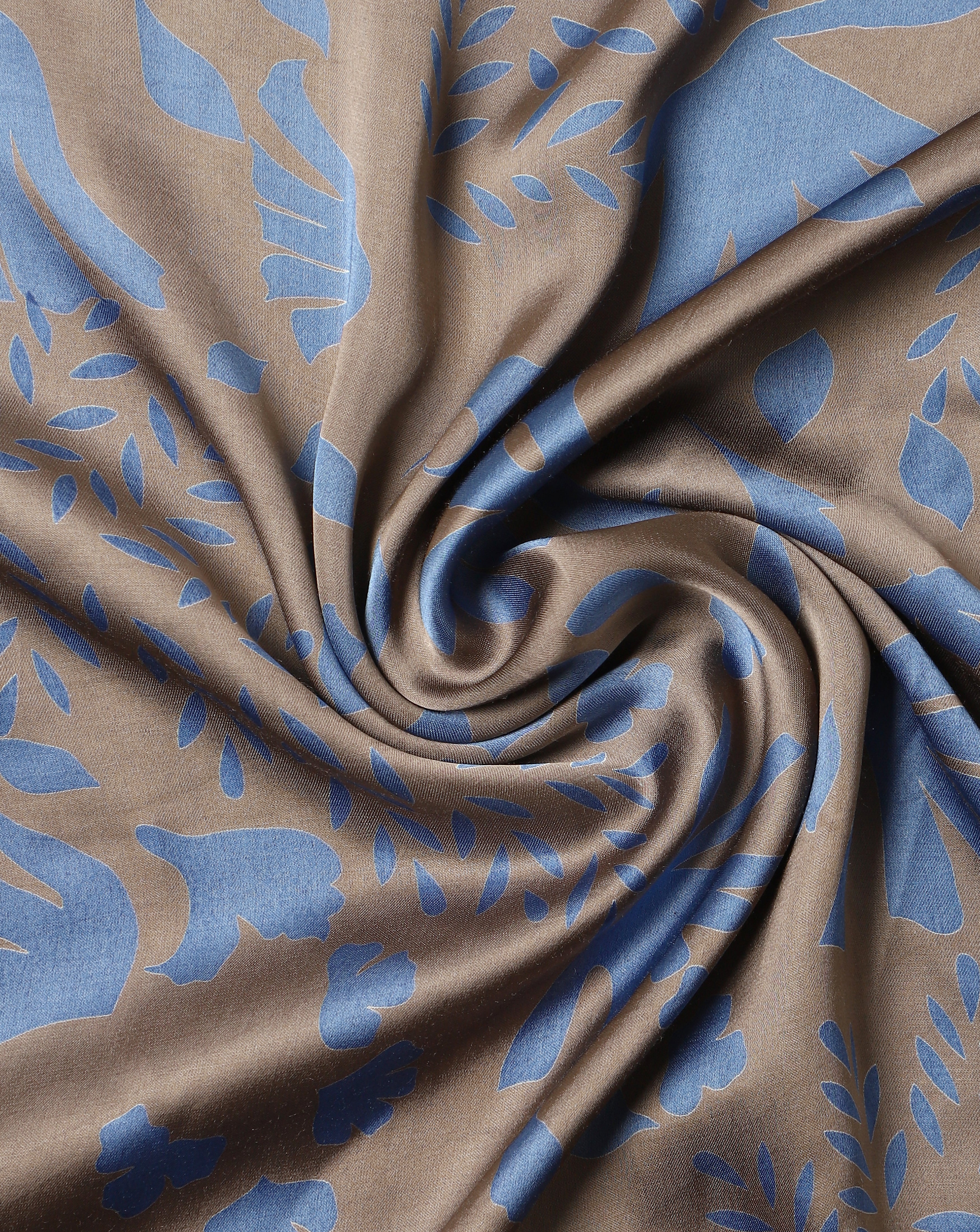 Roze Grey Satin Silk Fabric