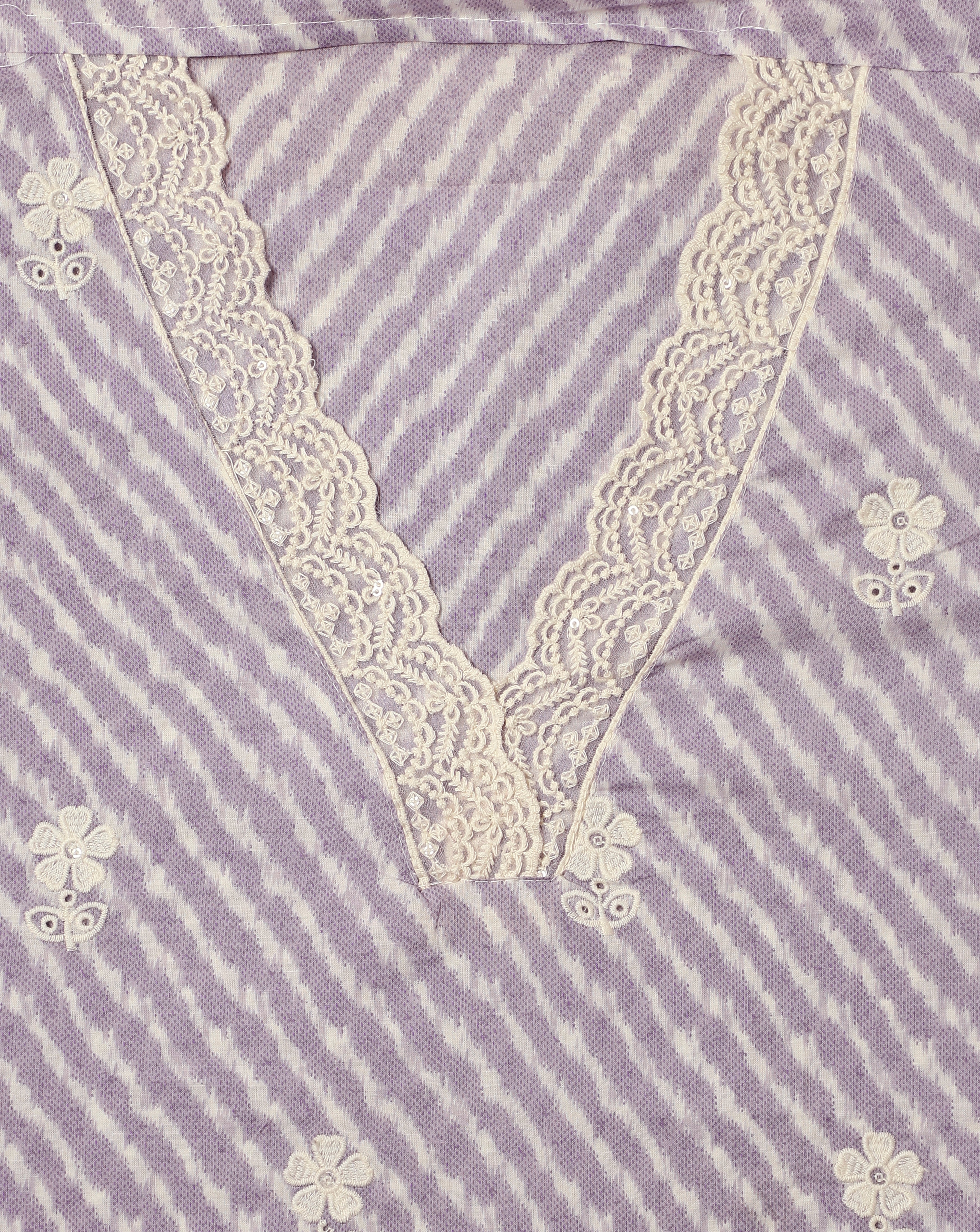 Roze Lehriya Cotton Suit Set