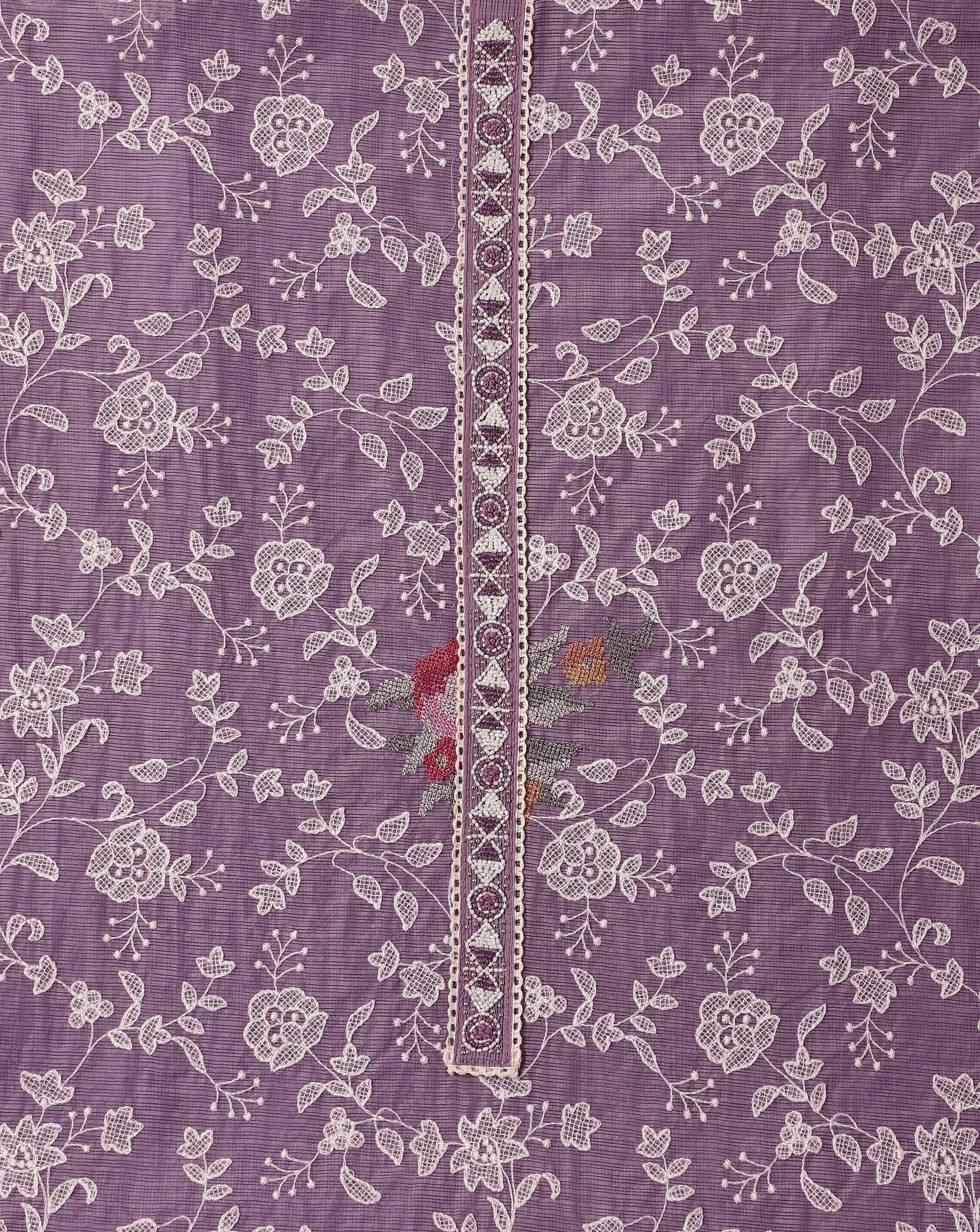 Anokhi Kota Cotton Embroidered Suit Set