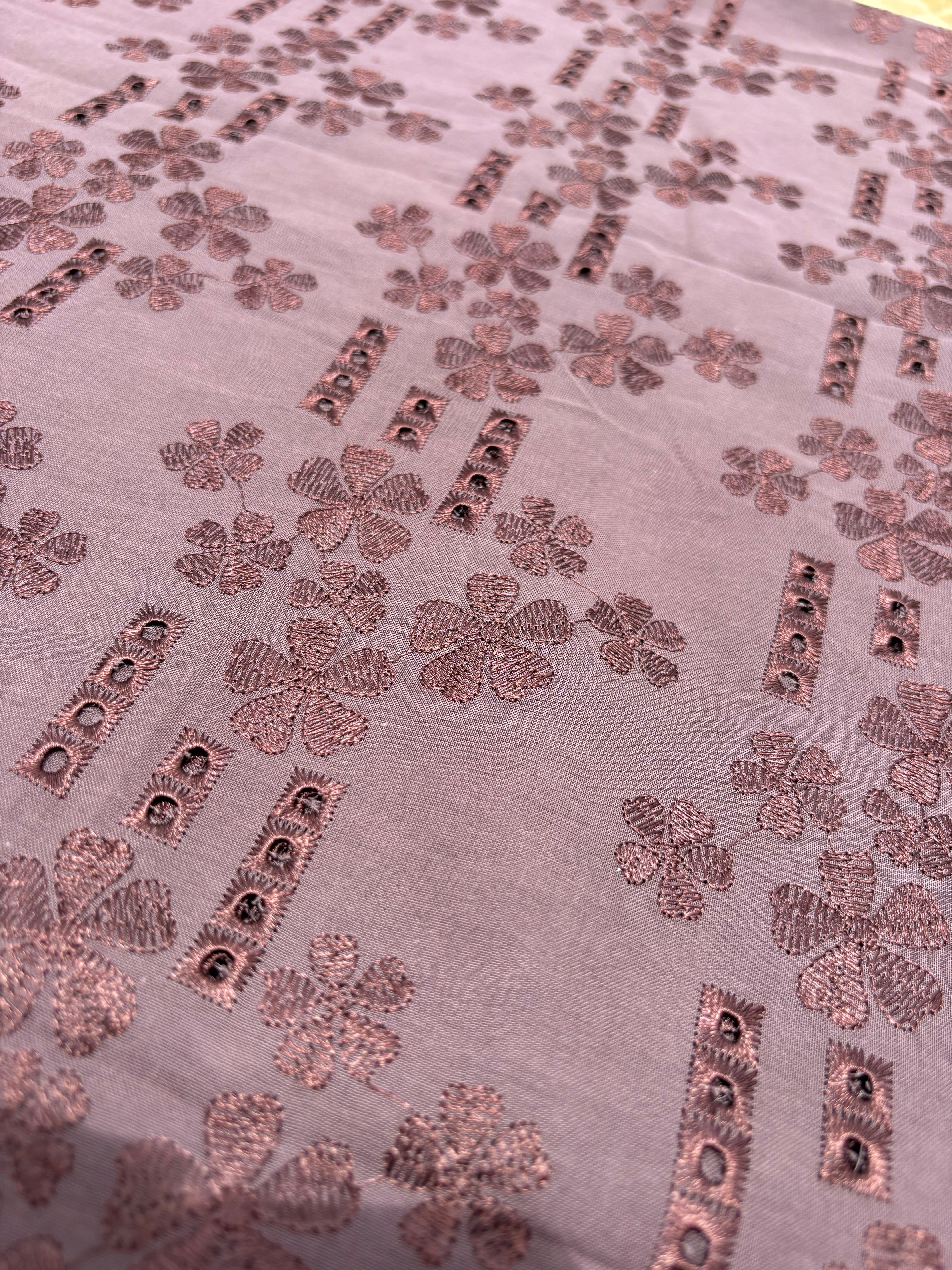 Brown Floral Fabric Sterling House