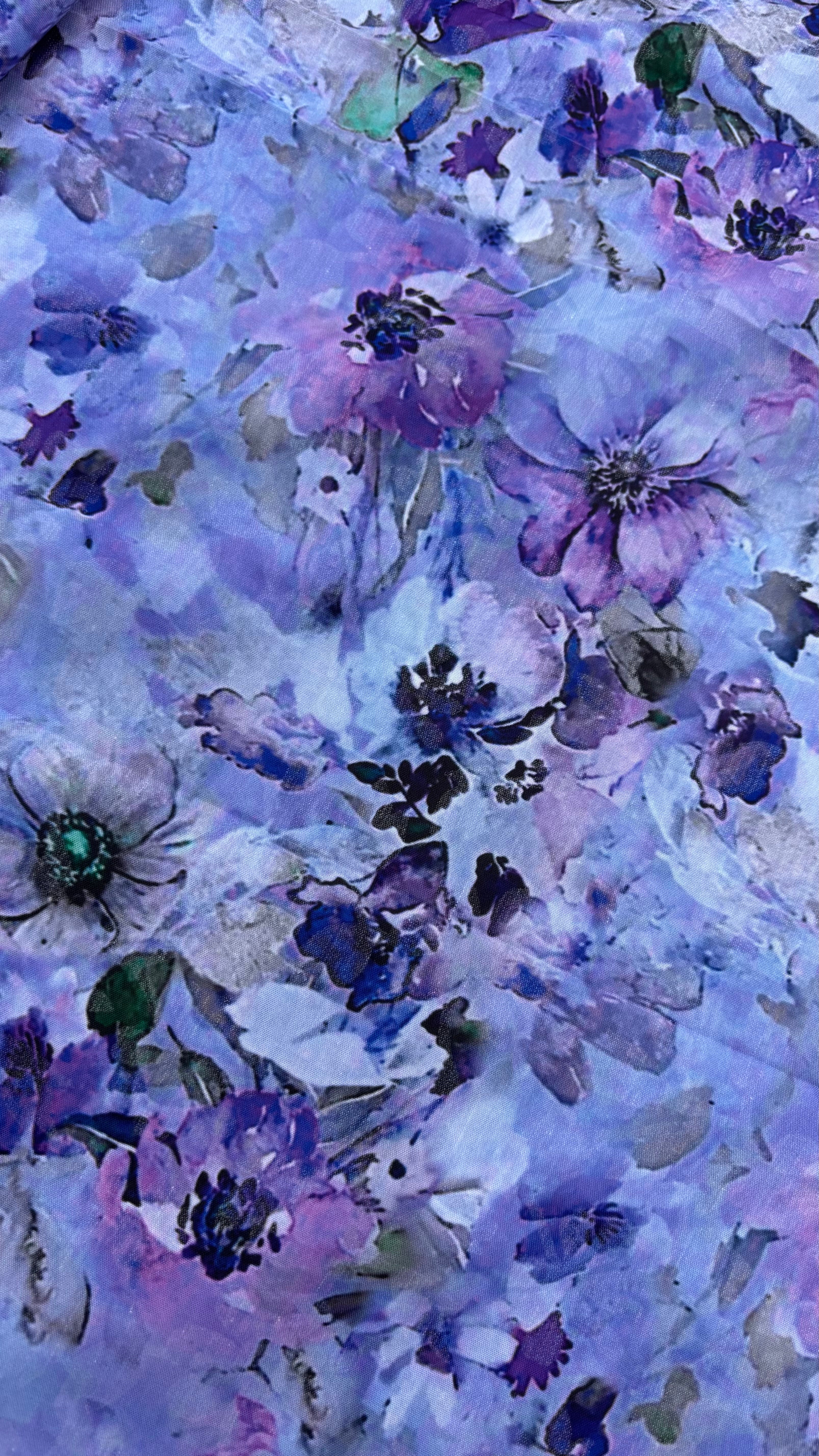 Lavender Floral Print Fabric Sterling House