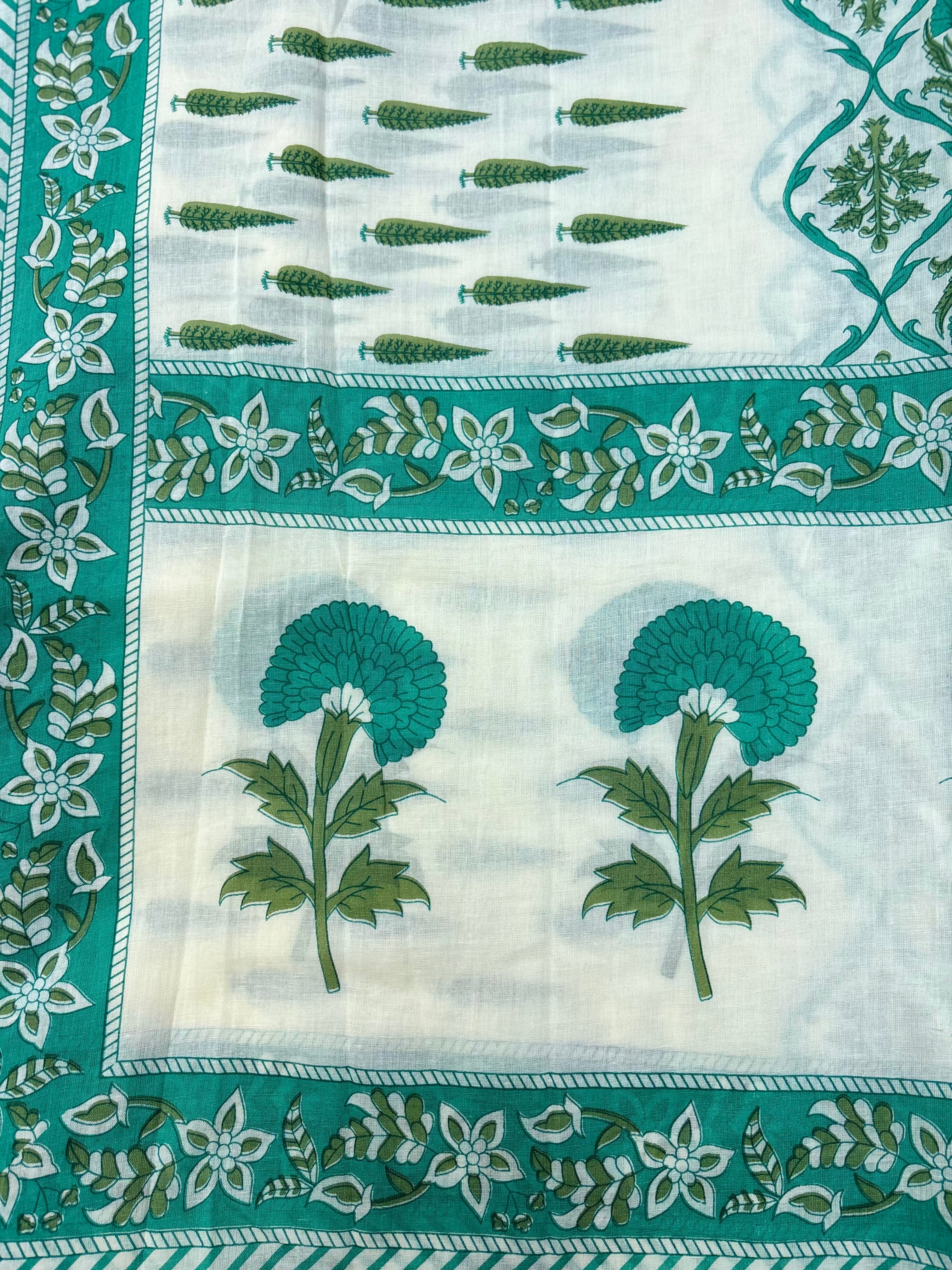 Afreen Cotton printed Green dupatta Sterling House