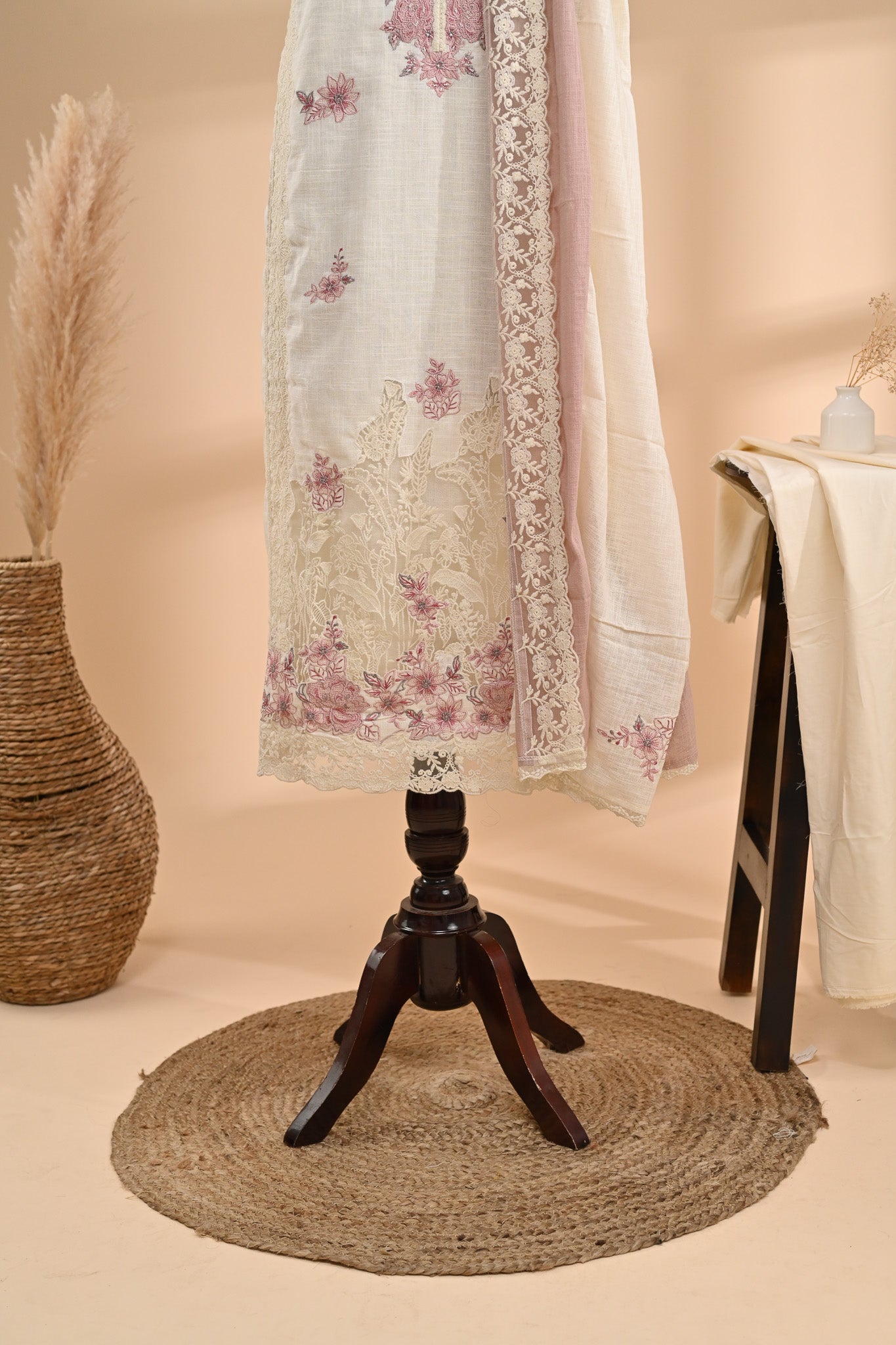 Off-White Linen Cotton Unstitched Suit Sterling House