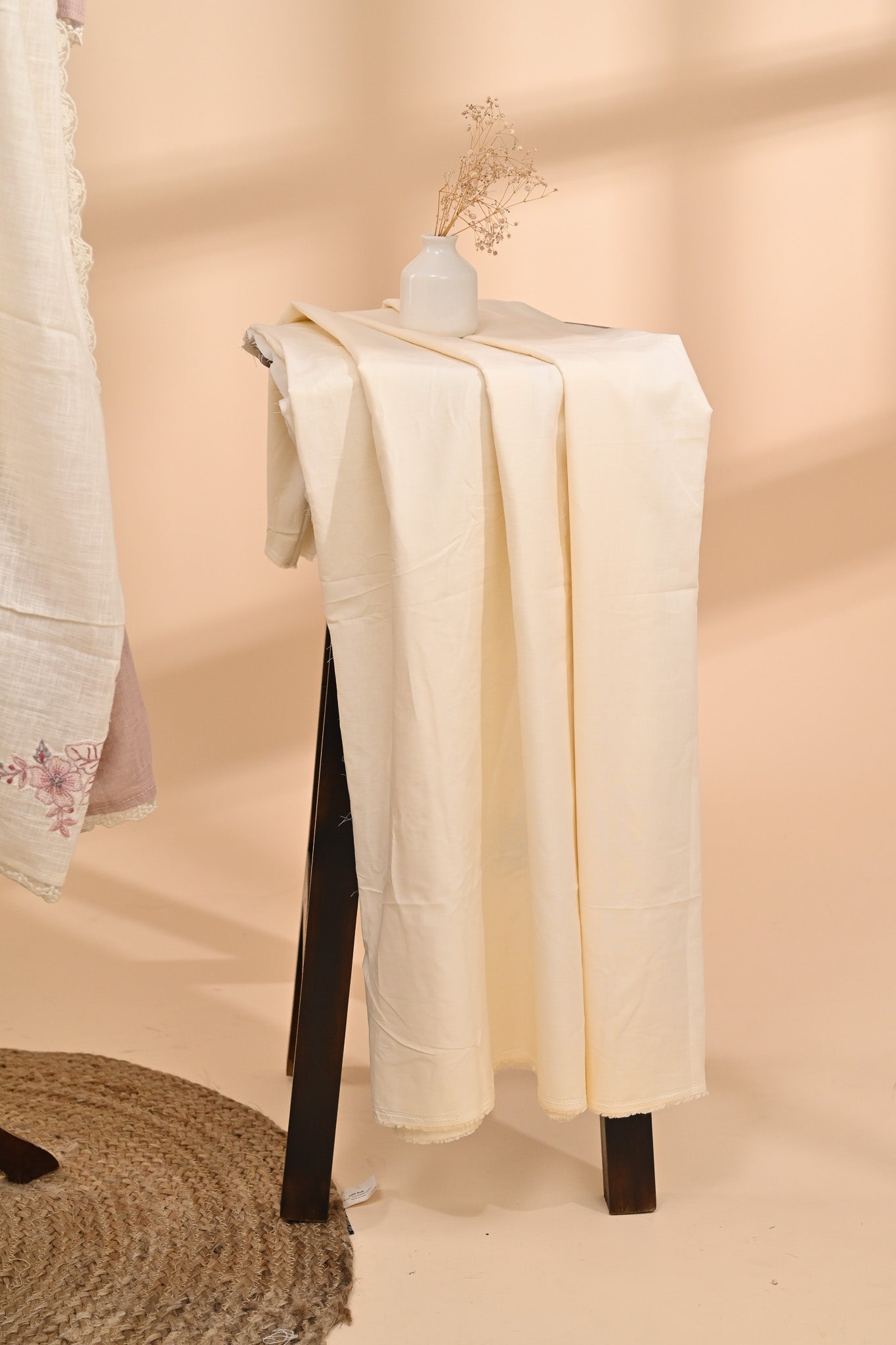 Off-White Linen Cotton Unstitched Suit Sterling House
