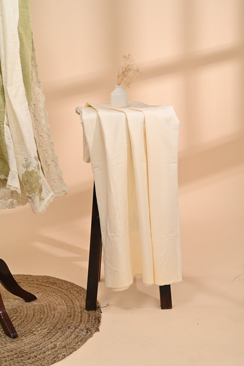 Off-White Linen Cotton Unstitched Suit Sterling House