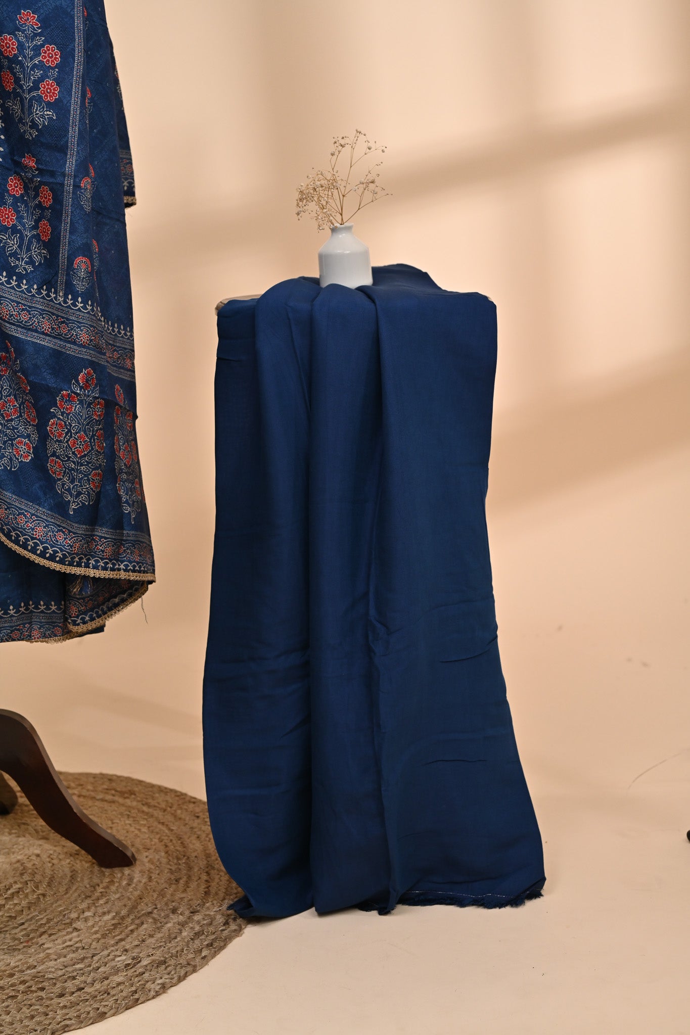 Indigo Blue Unstitched Suit Sterling House