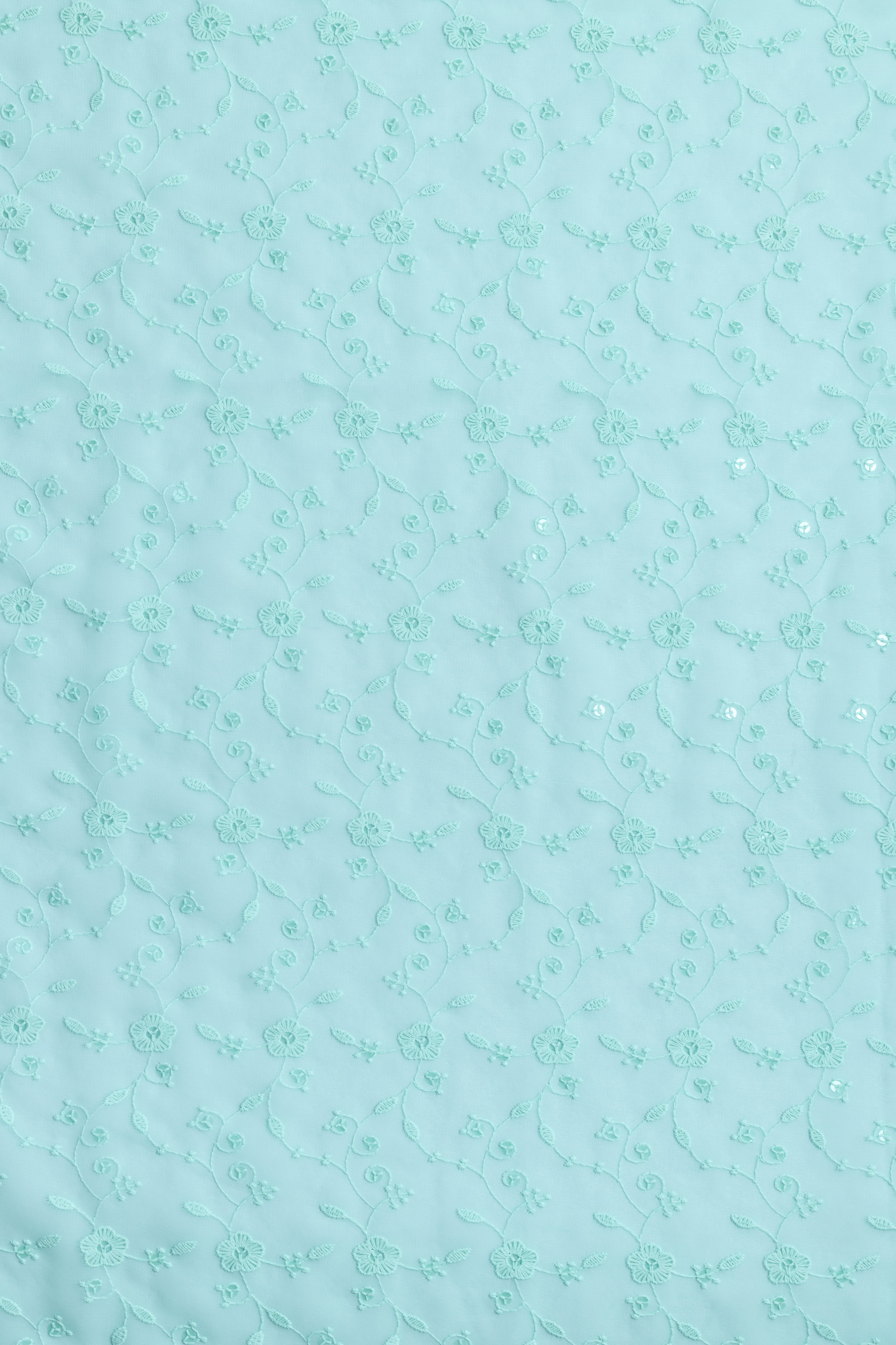 Afreen Sea Green Fabric Embroidered Gorgette with Sequins