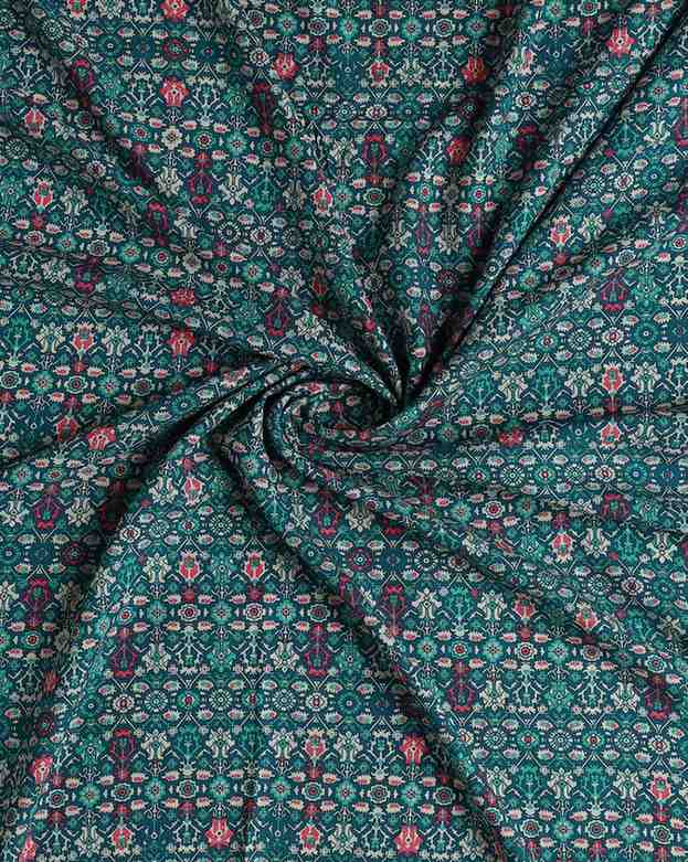 Roze Aztec Print Rayon Fabric