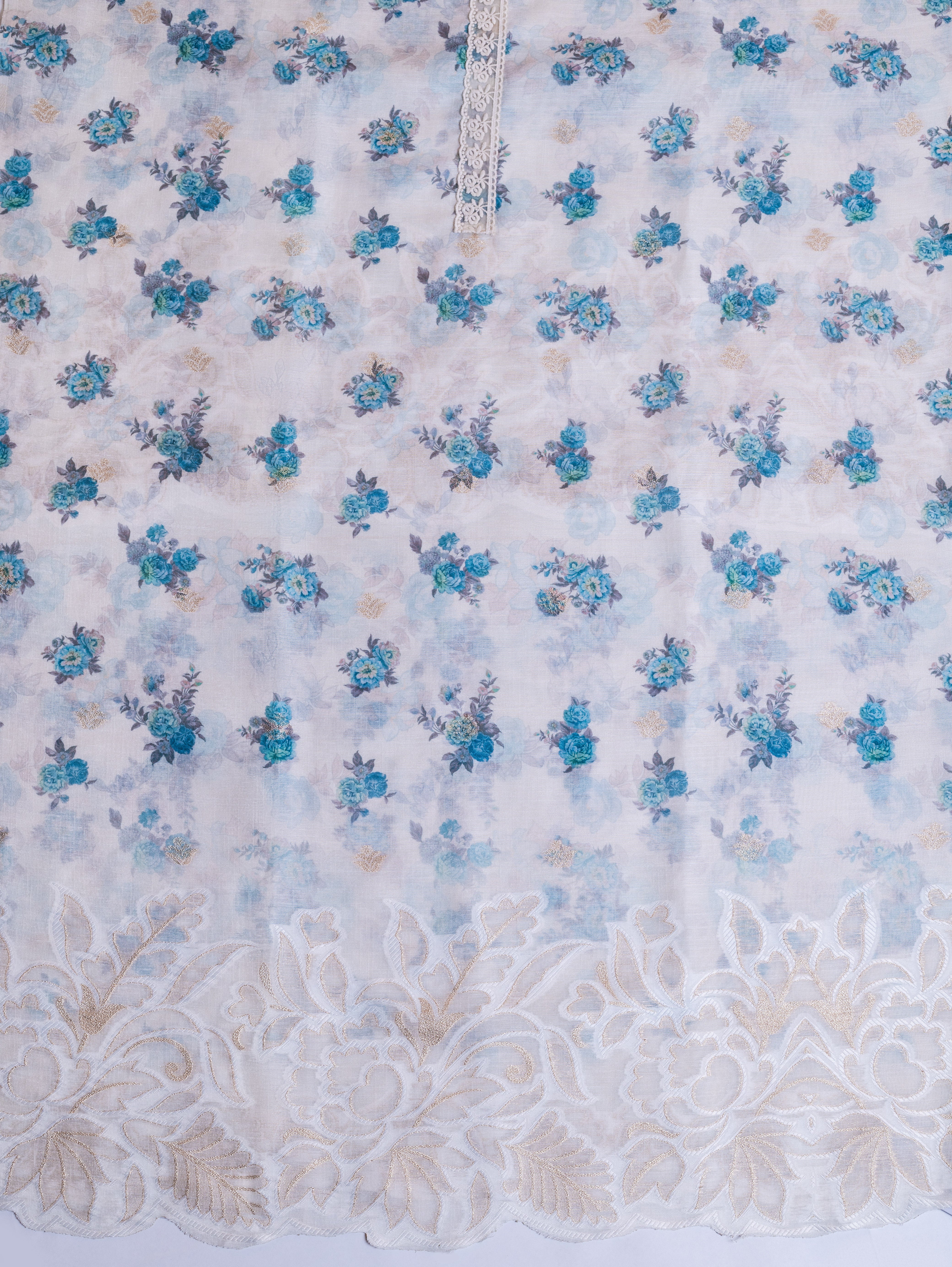 Linen Cotton with Zari Work