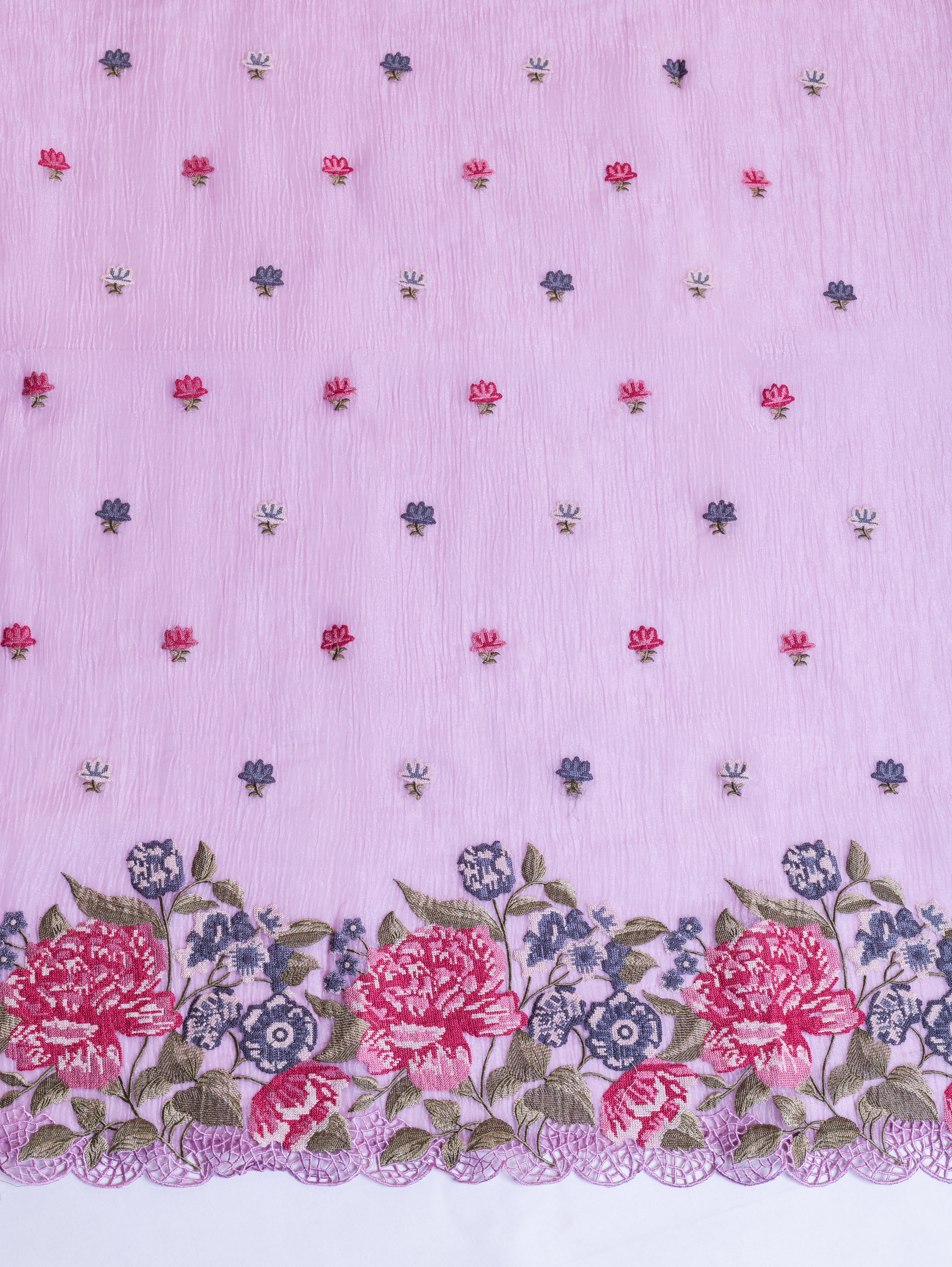 Luxe Lavender Shimmer Crush Organza