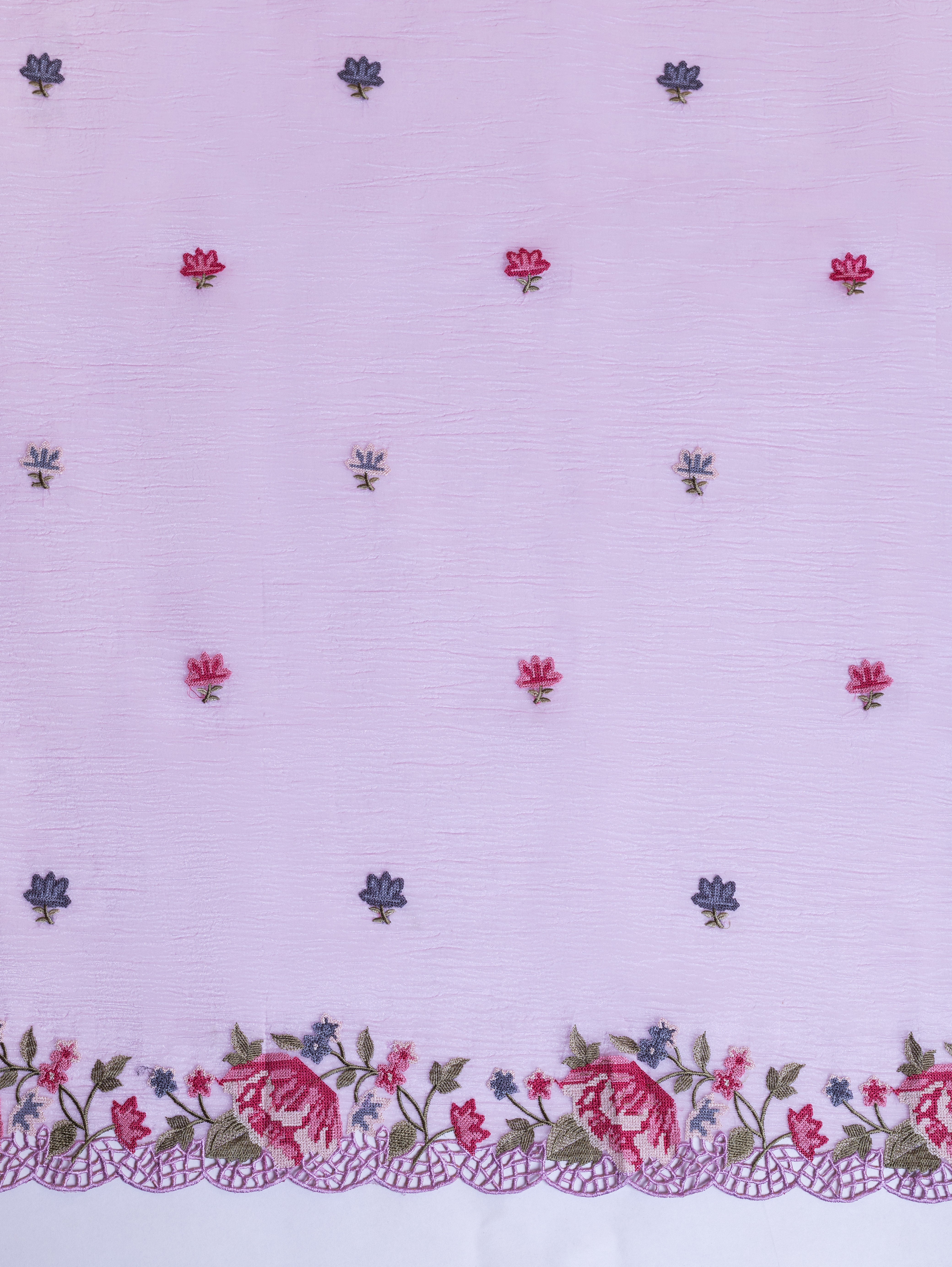 Luxe Lavender Shimmer Crush Organza