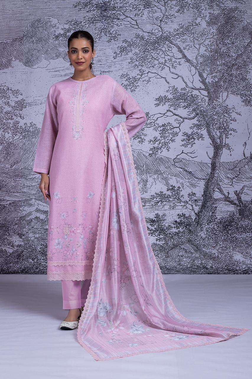 Linen Pink Linen Cotton Suit Set