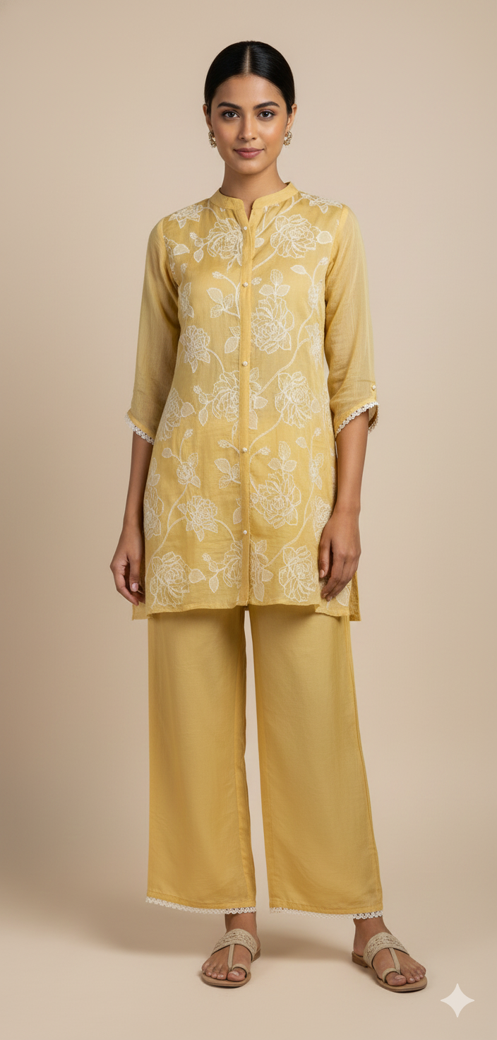 Roze Embroidery Readymade Co - ord Set Sterling House