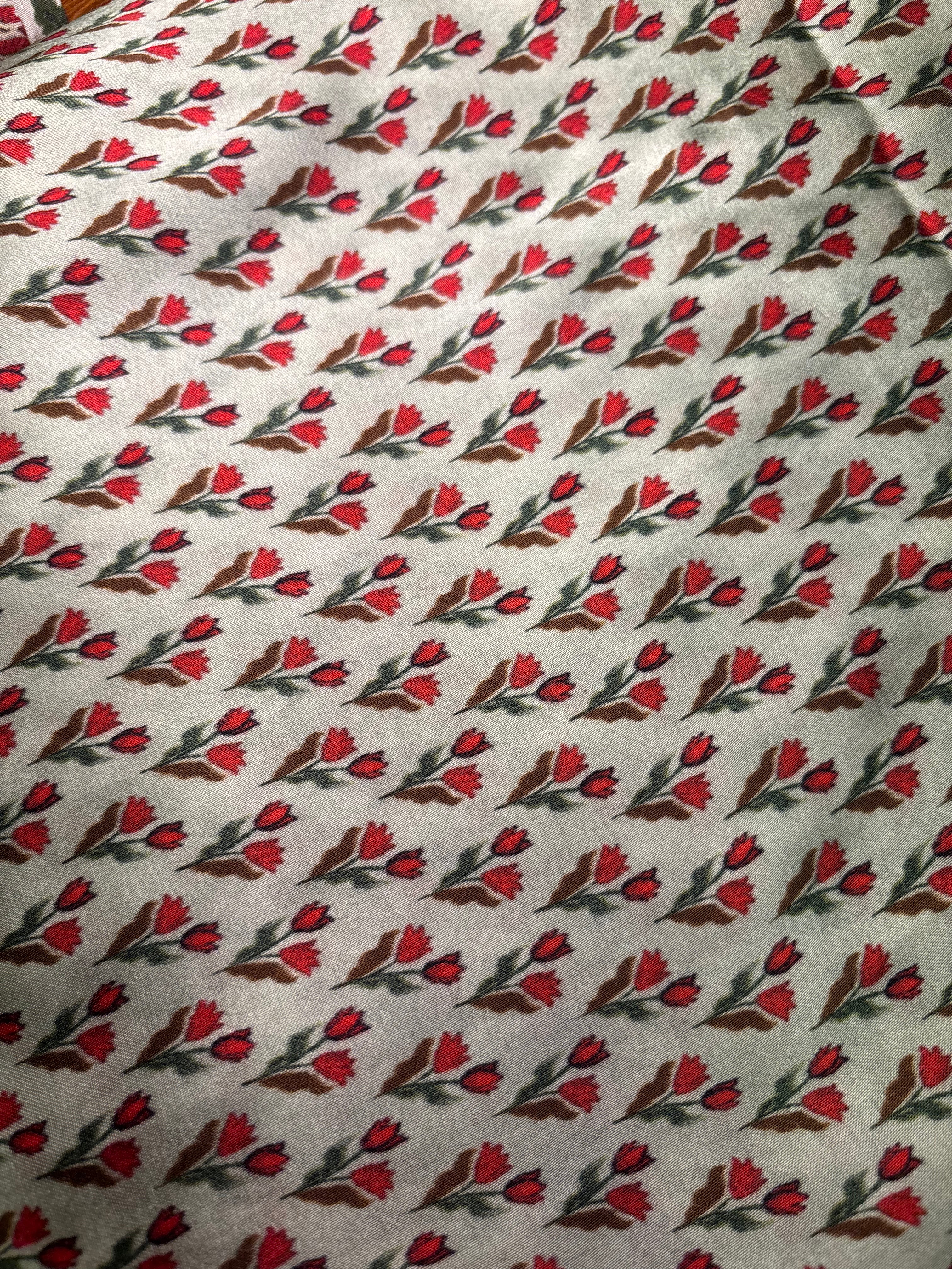 Pista Green Red Bud Modal Fabric Sterling House
