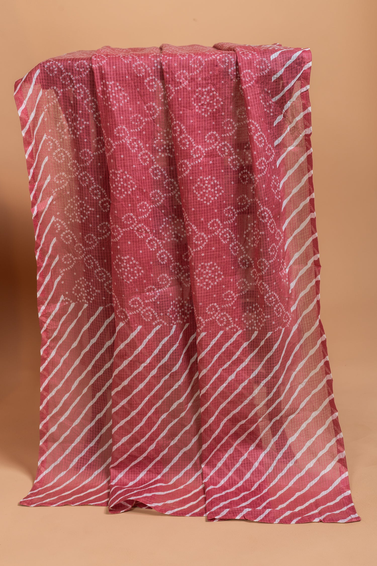 Anokhi Pink Bandhani Cotton Readymade Set