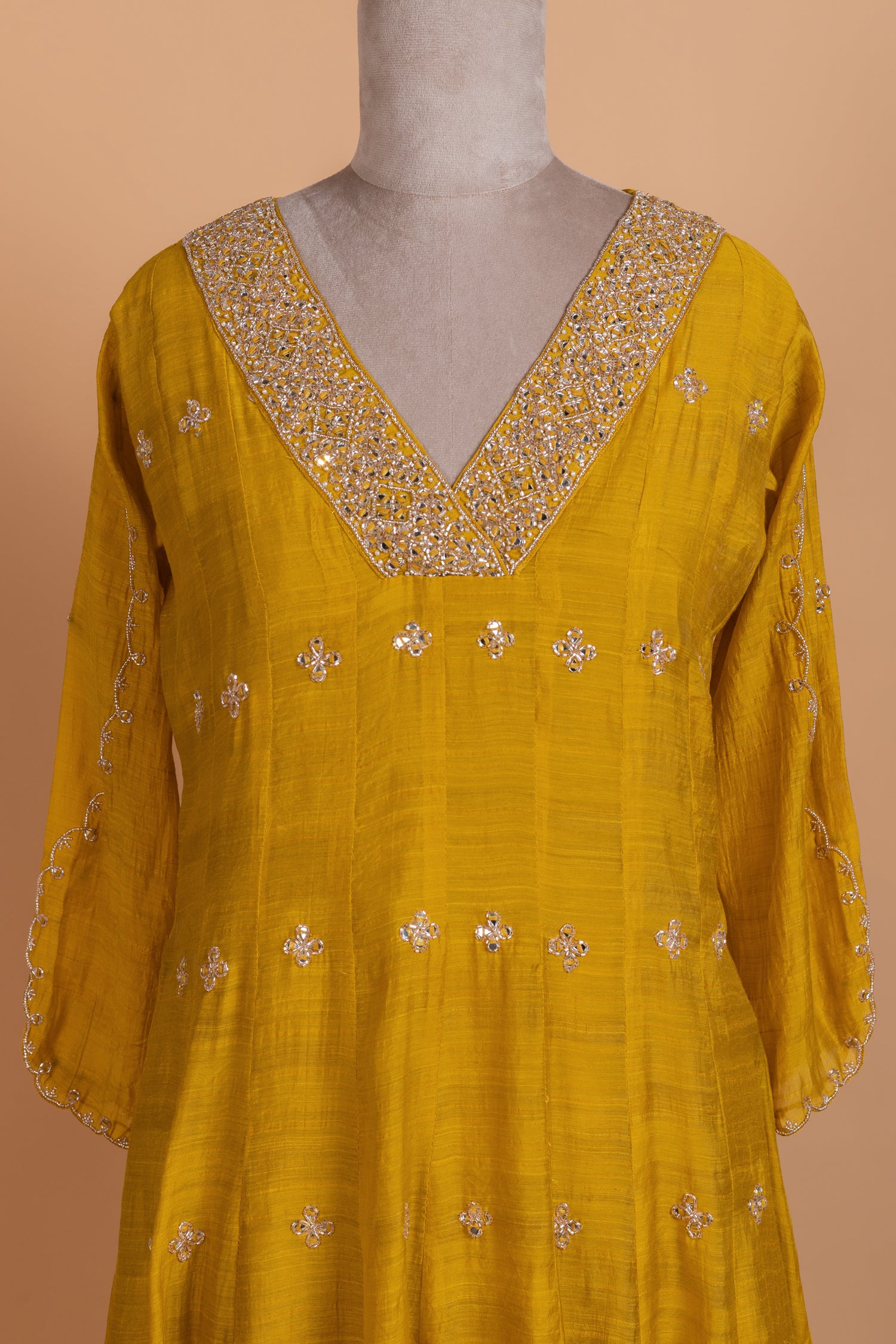 Luxe Mustard-Gold A-Line Readymade Set Sterling House