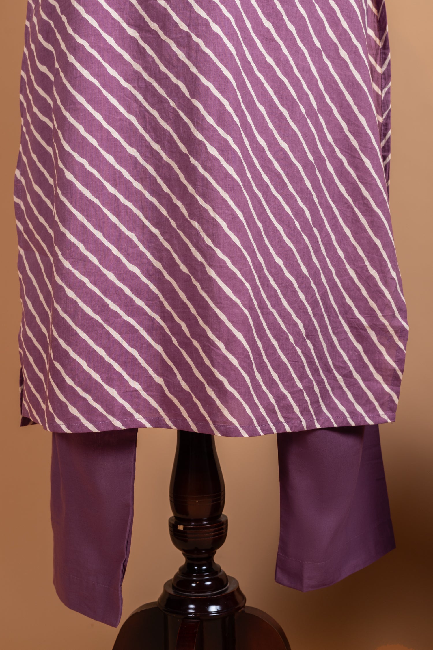 Anokhi Purple Bandhani Cotton Readymade Set