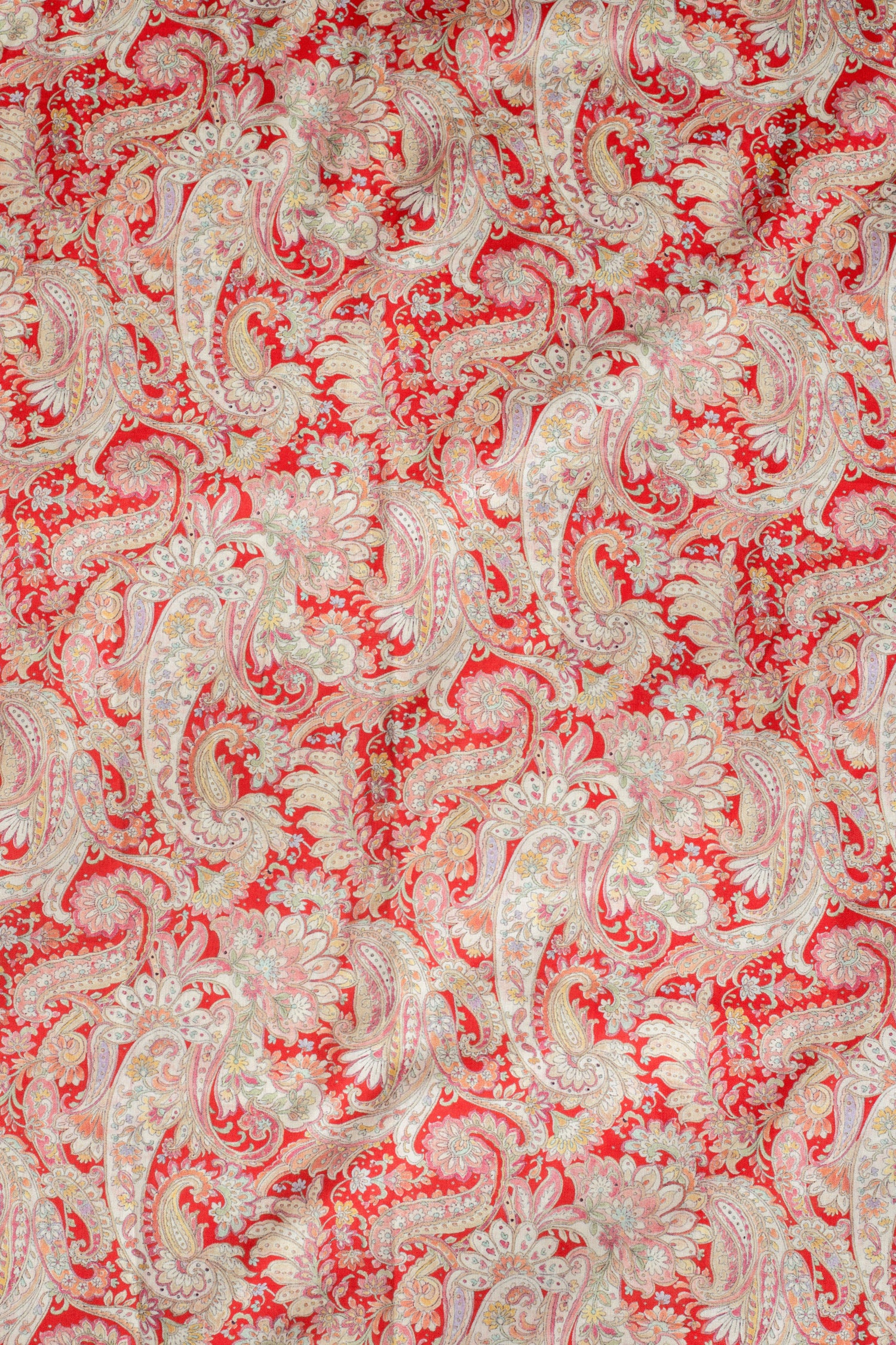 Afreem Paisley printed cotton Blend fabric