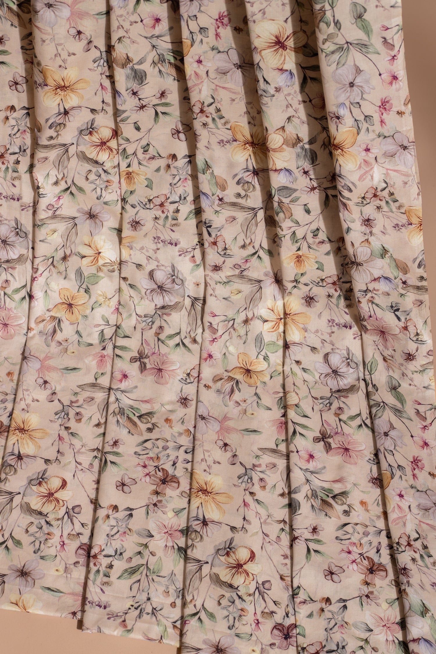 Afreen Pastel Paisley Printed cotton Blend Fabric