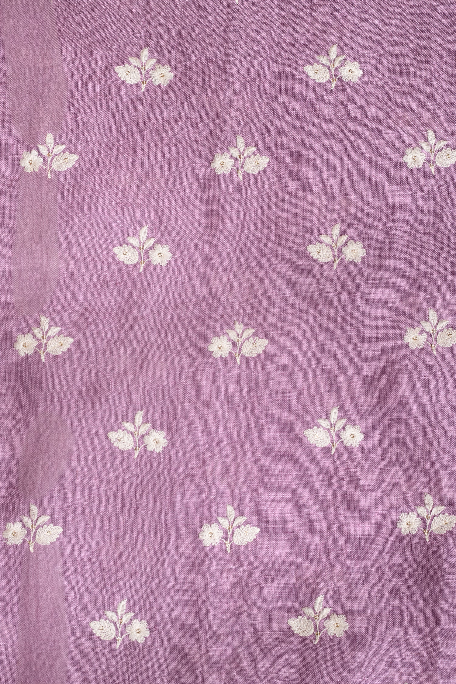 Linen Lilac Threadwork fabric