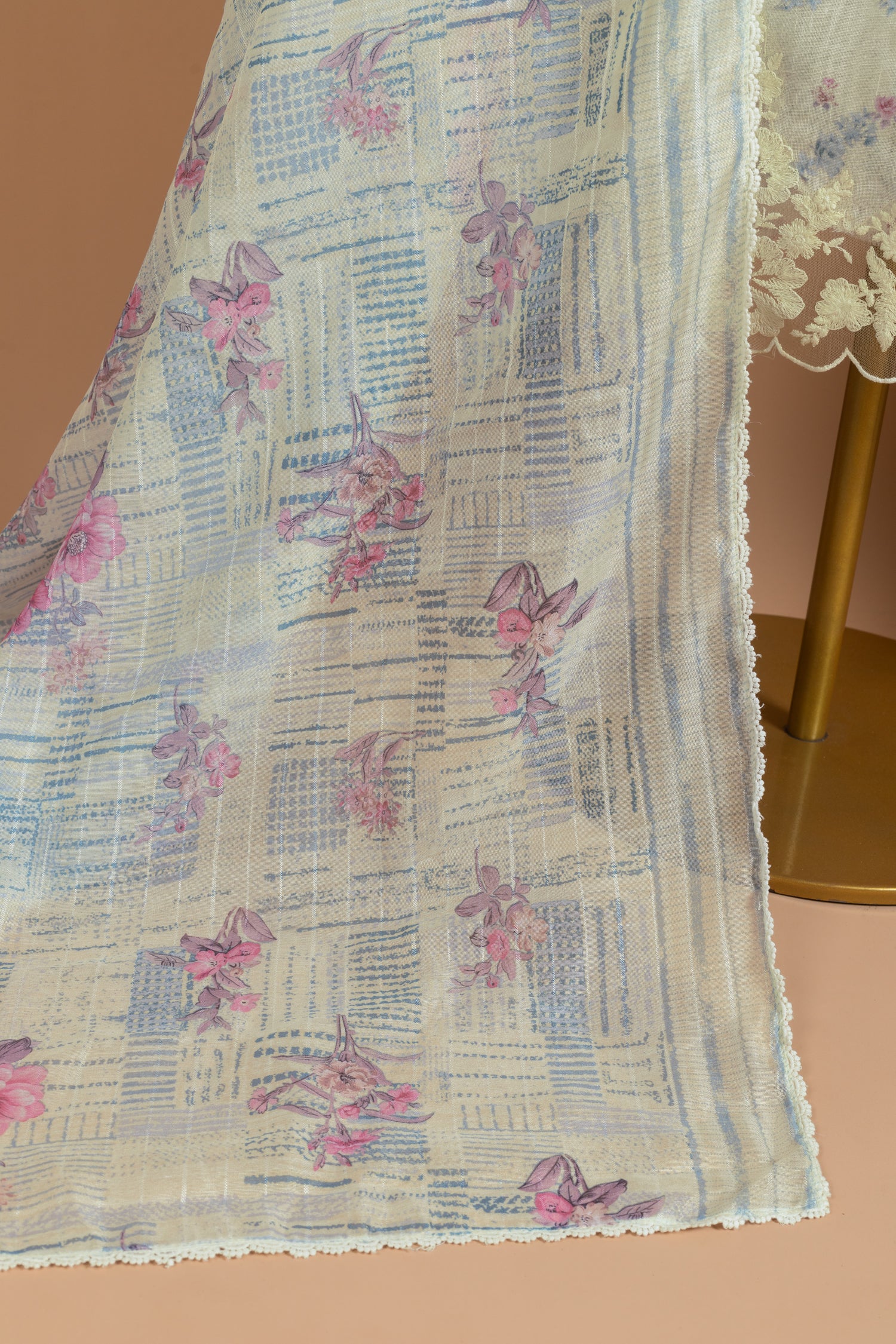 Linen yellow Unstitched Suit Set