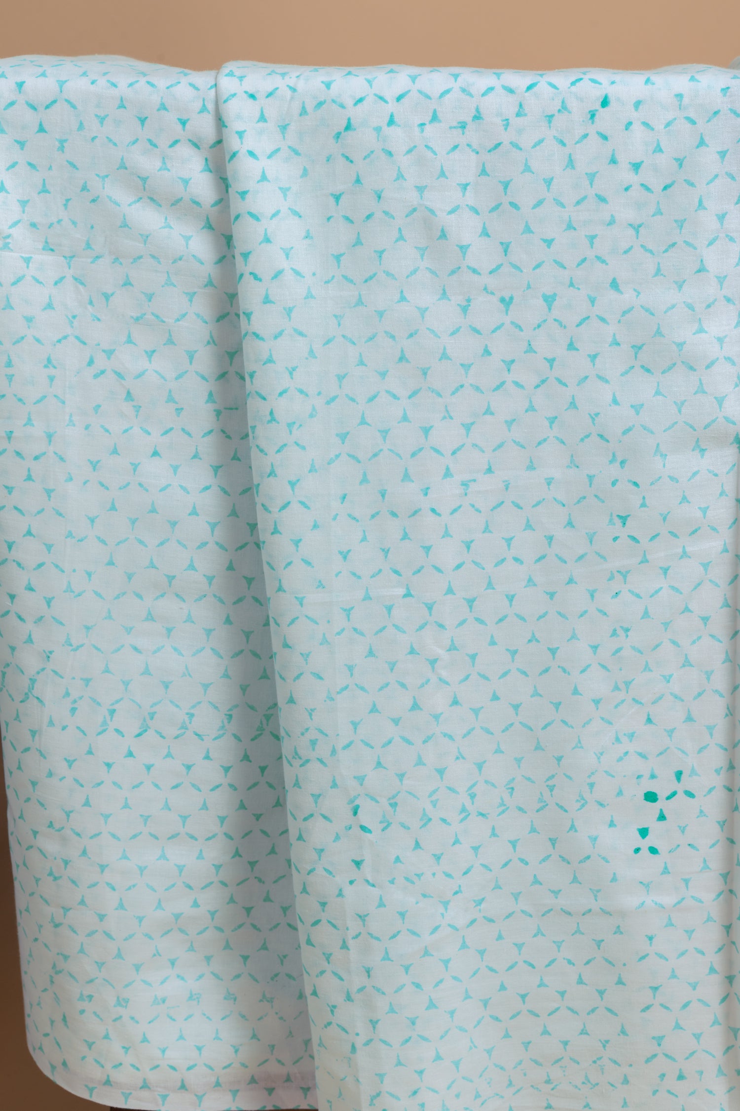 Roze Cotton Blue Unstitched Suit Set