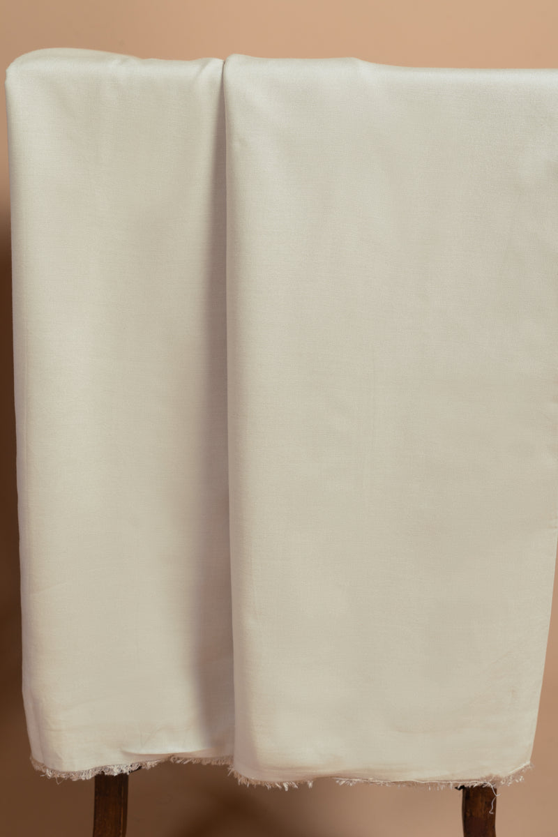 White With Red Muslin Unstitched Suit Set