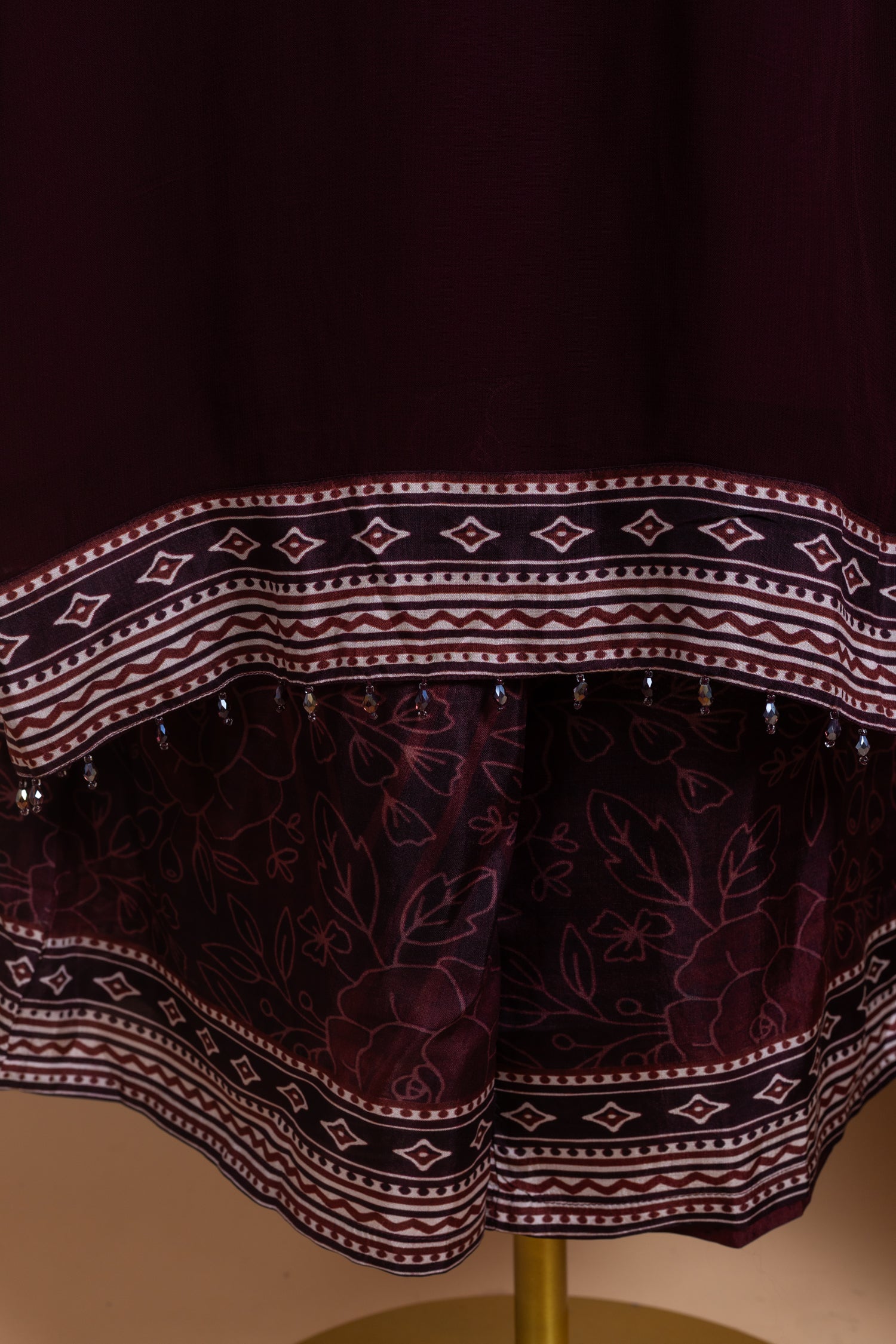 Afreen maroon Semi Georgette Readymade Set