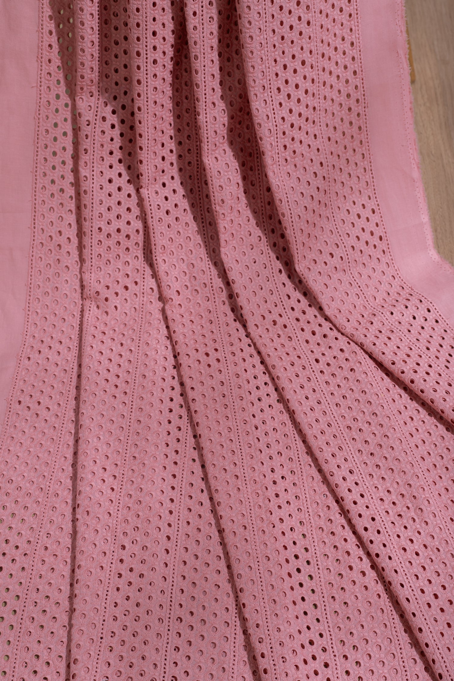 Afreen Dusty Pink Hakoba Cotton Fabric