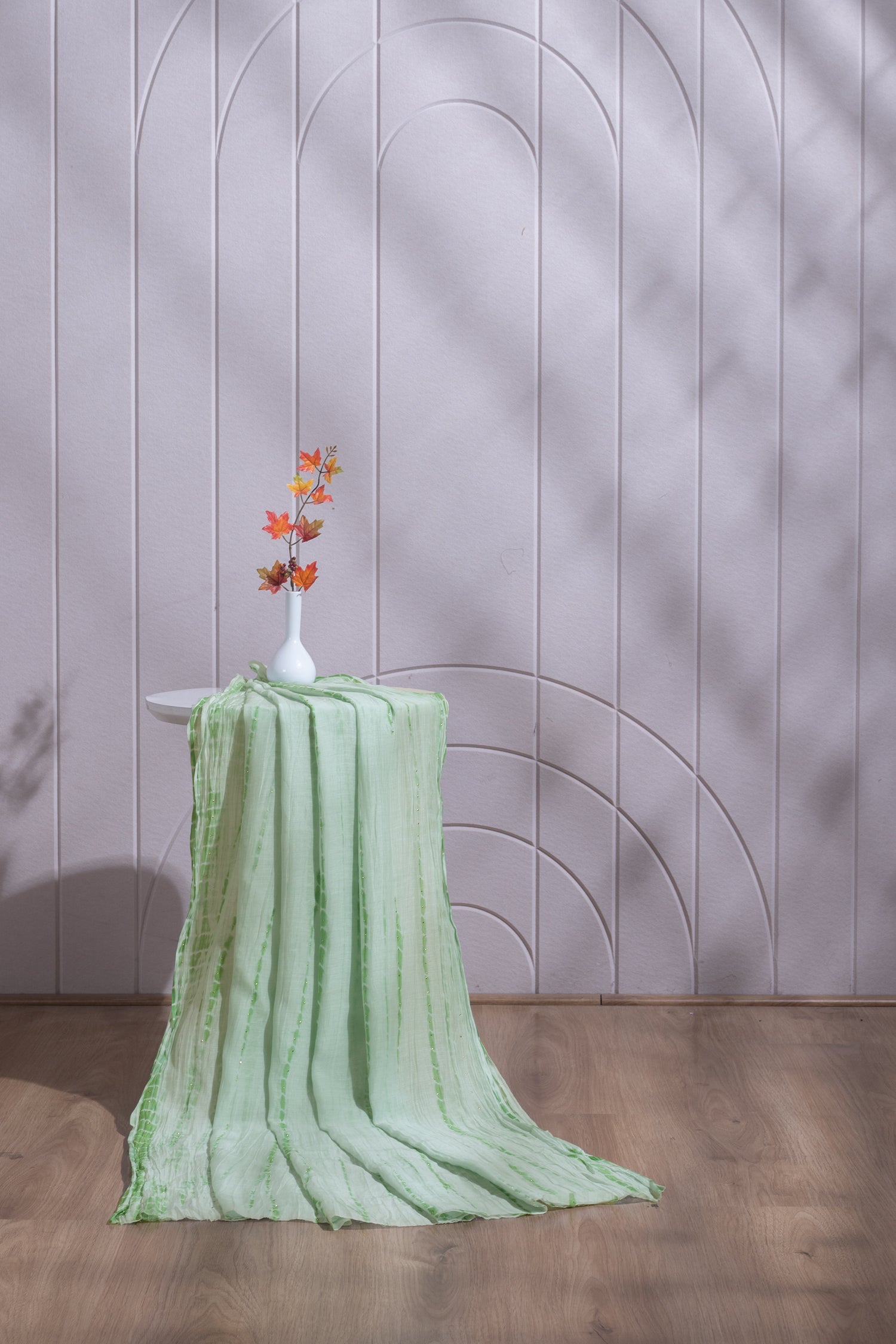 Roze Tye & Dye Green Fabric